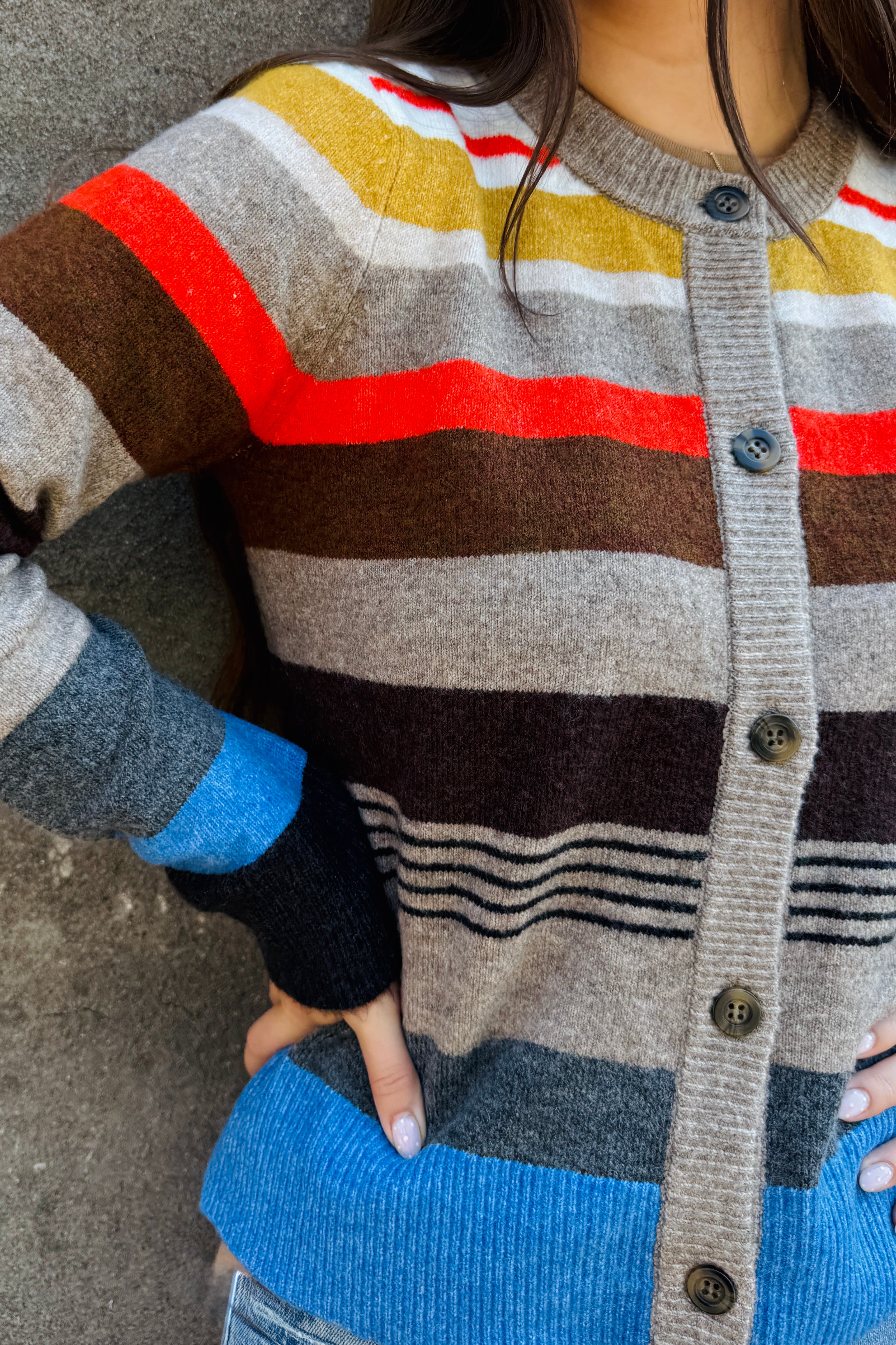 Irene Crew Neck Cardigan