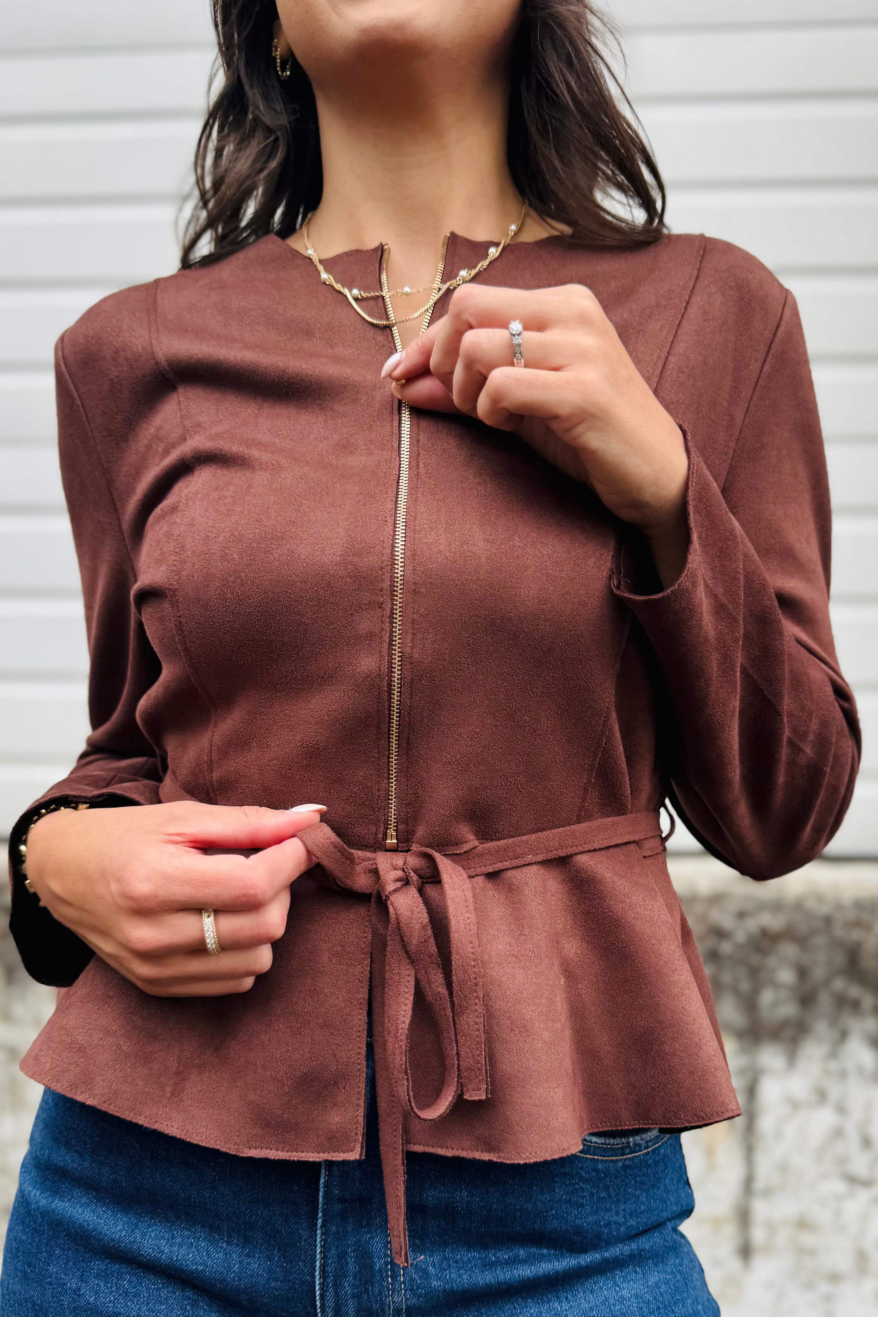 Jacket with Tie Waist