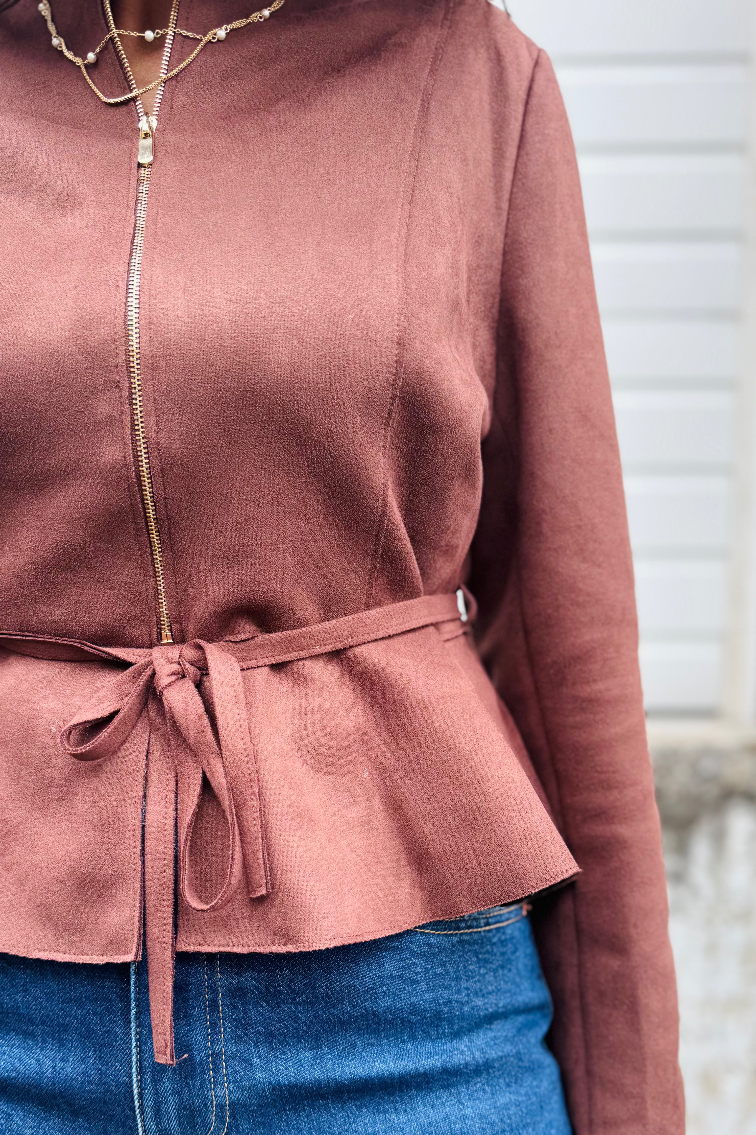 Jacket with Tie Waist