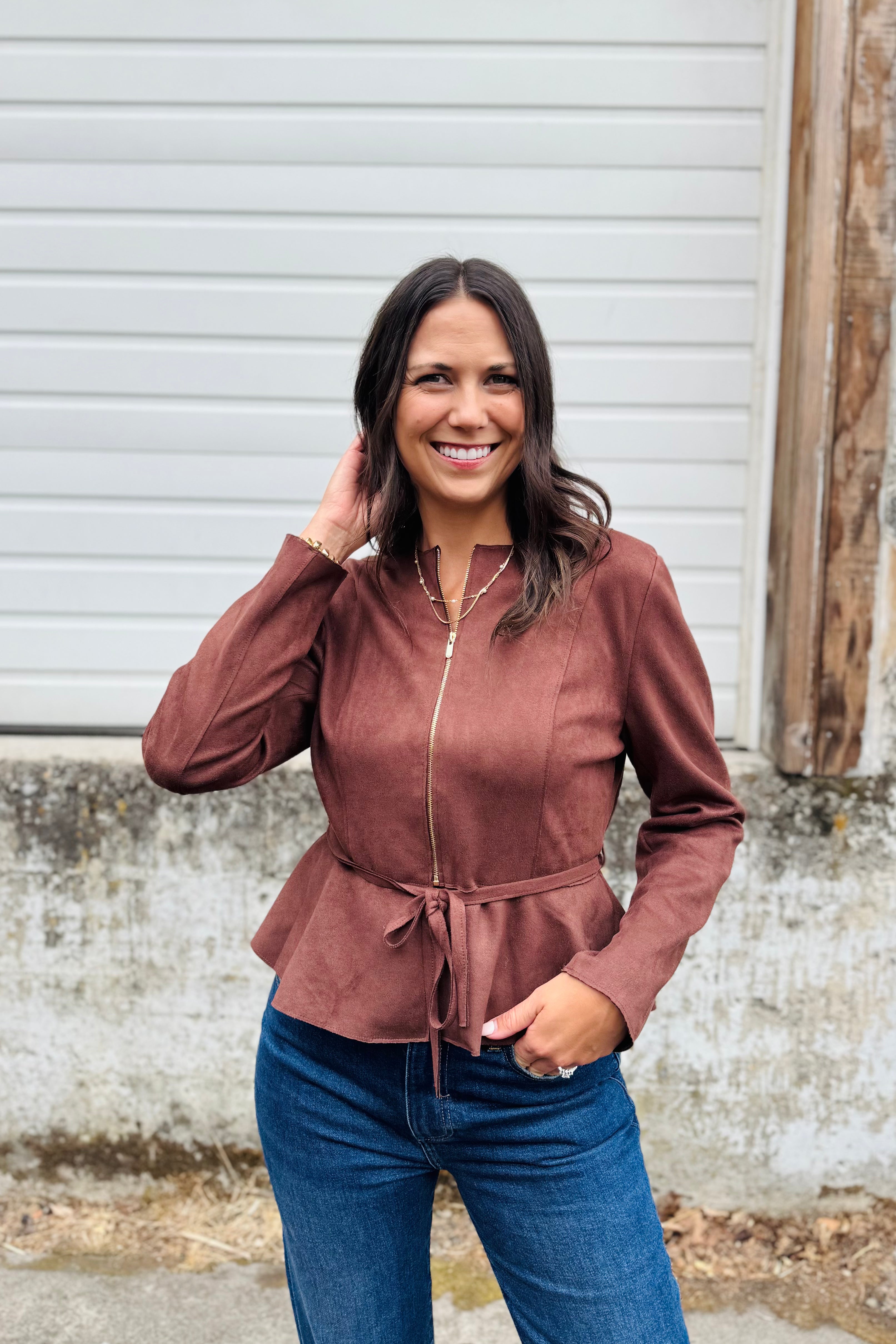 Jacket with Tie Waist