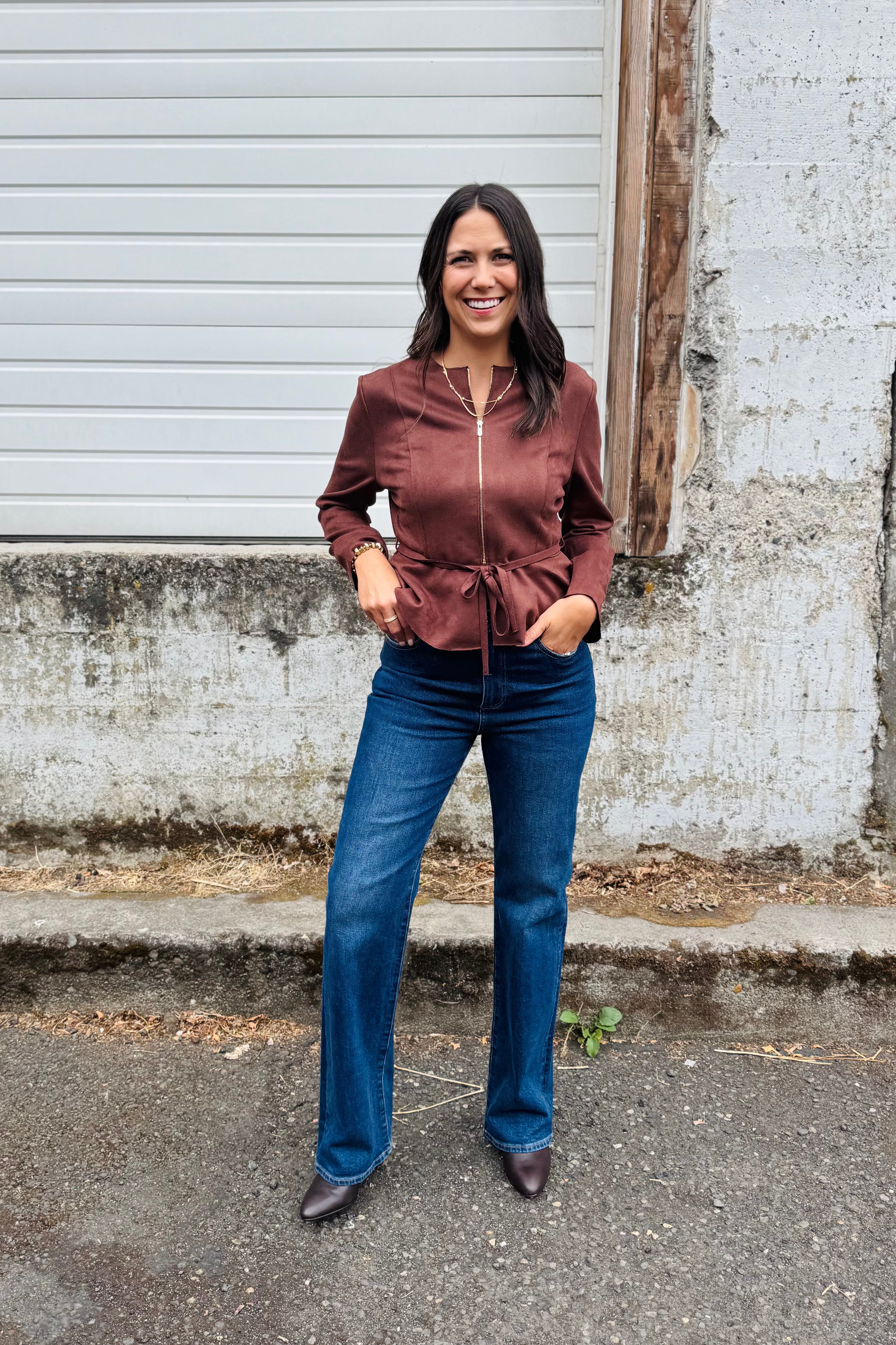 Jacket with Tie Waist