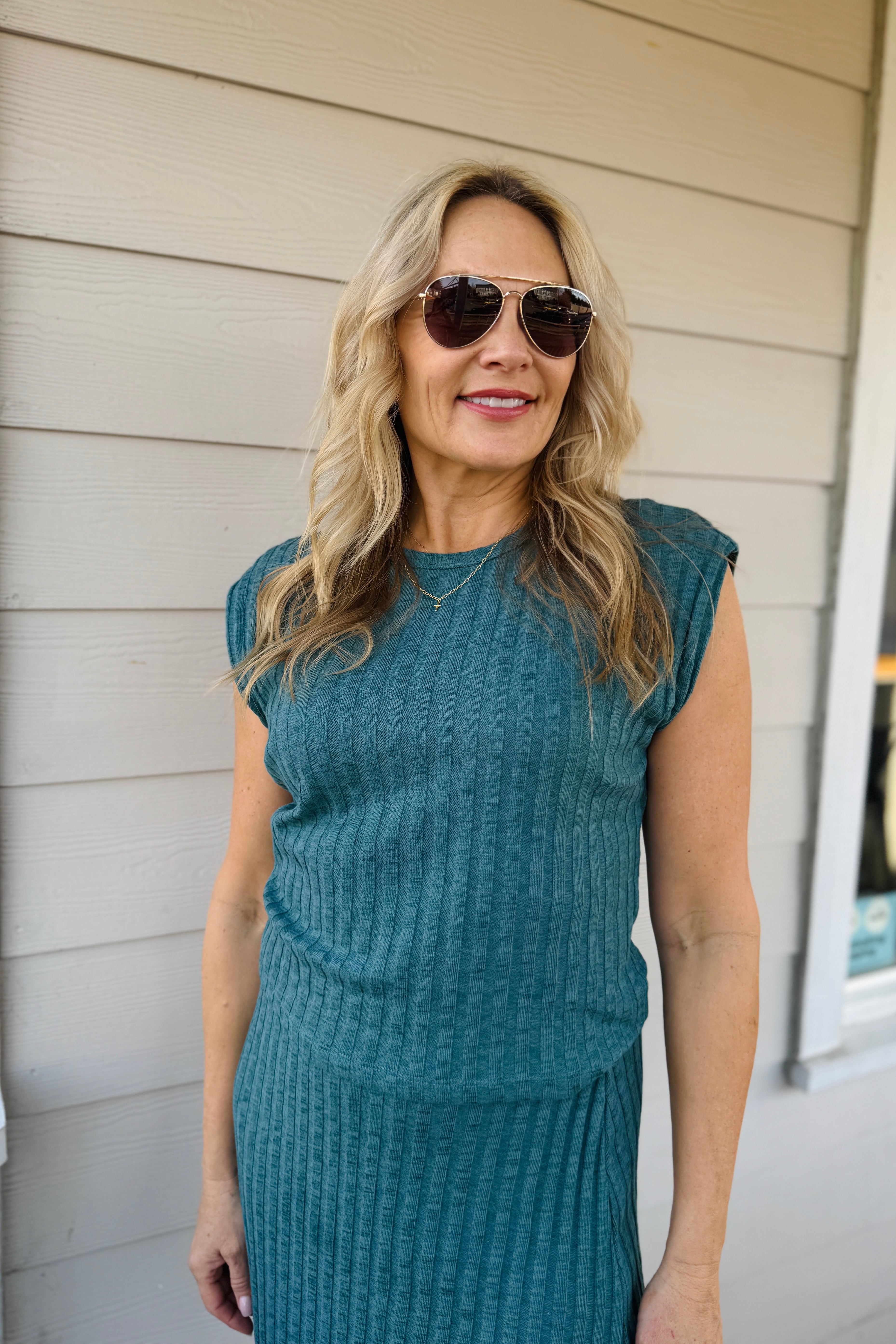 Jinny Power Shoulder Top