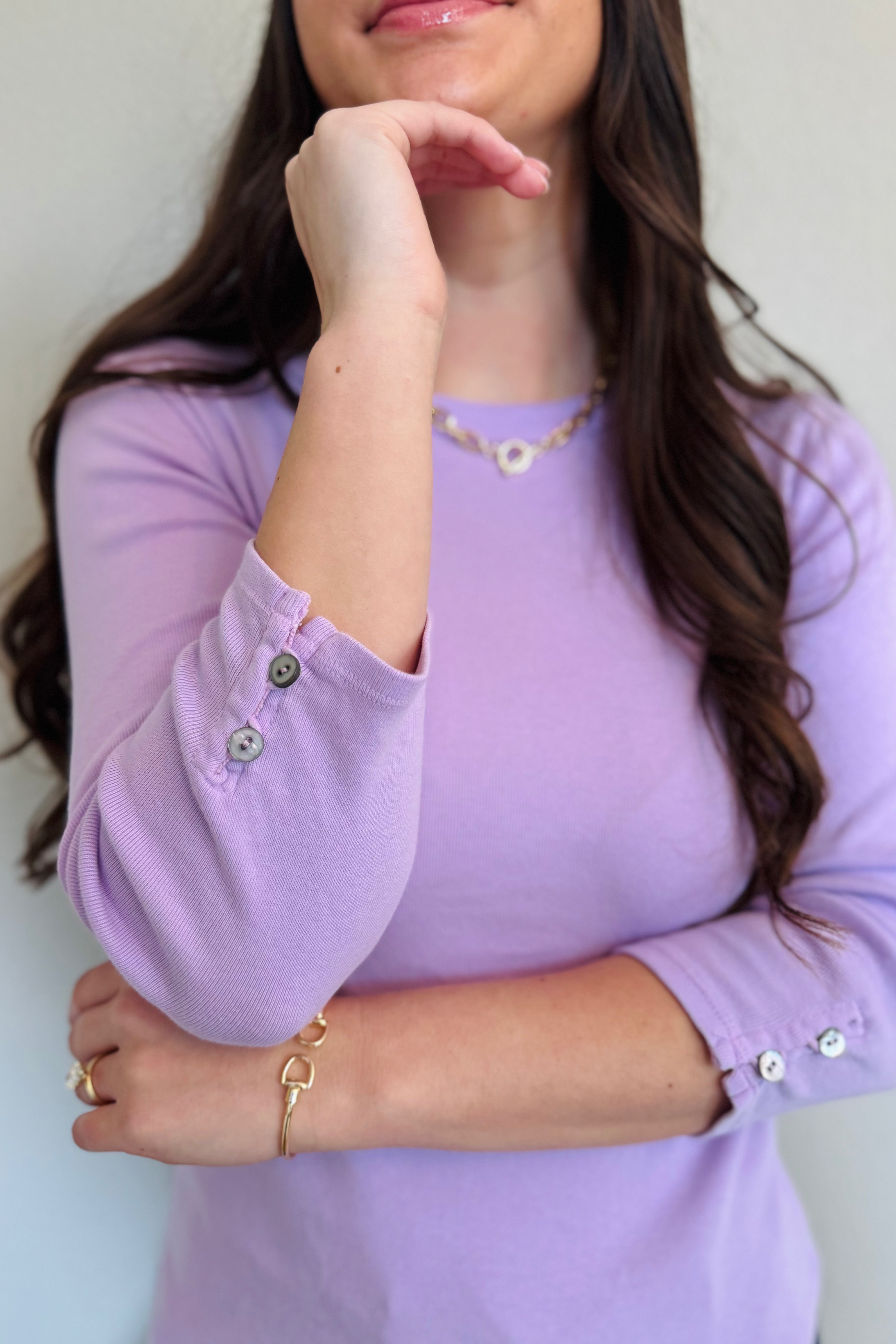 Joyce 3/4 Button Sleeve-Whimsy