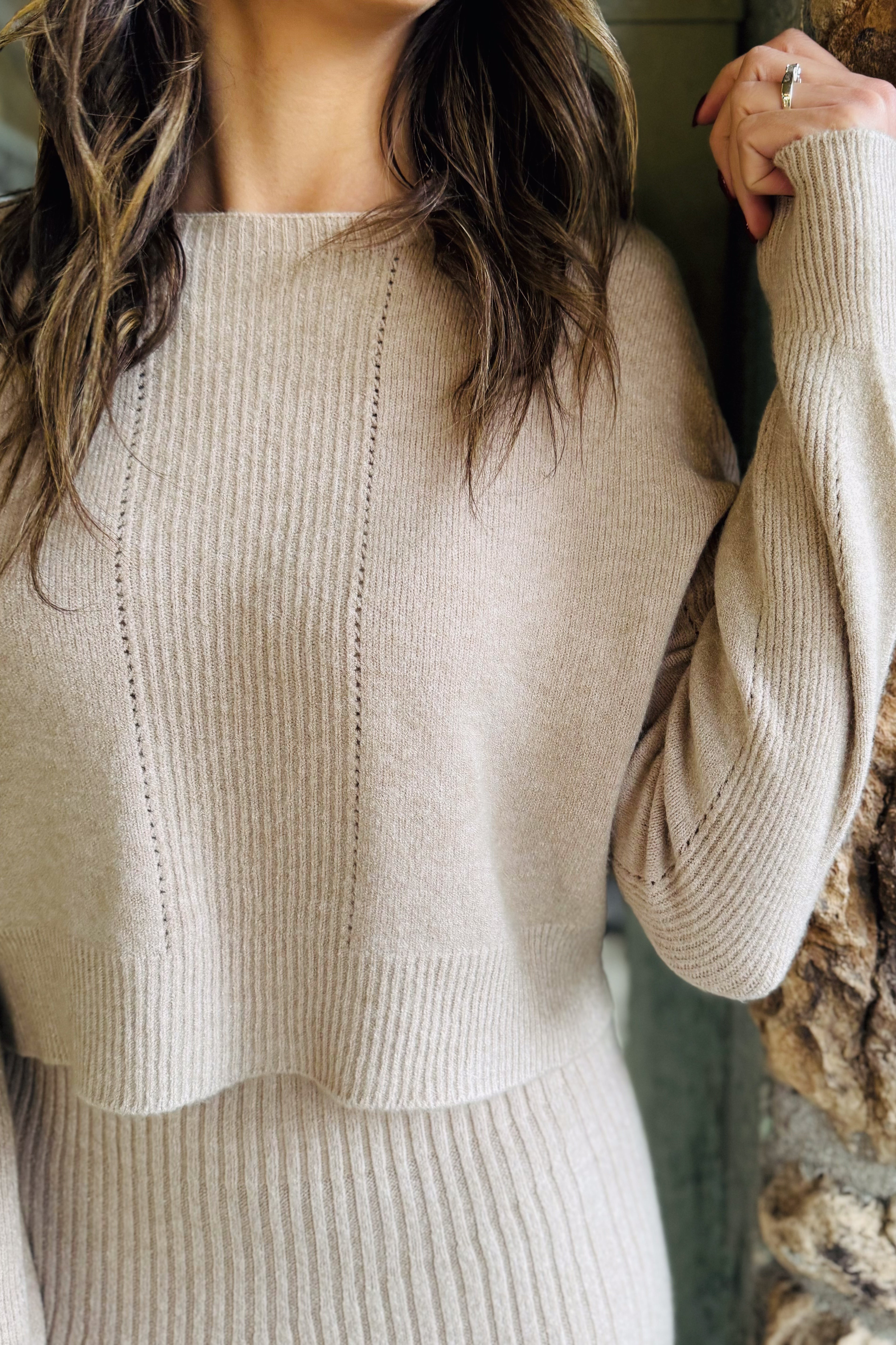 Long Sleeve Crop Sweater