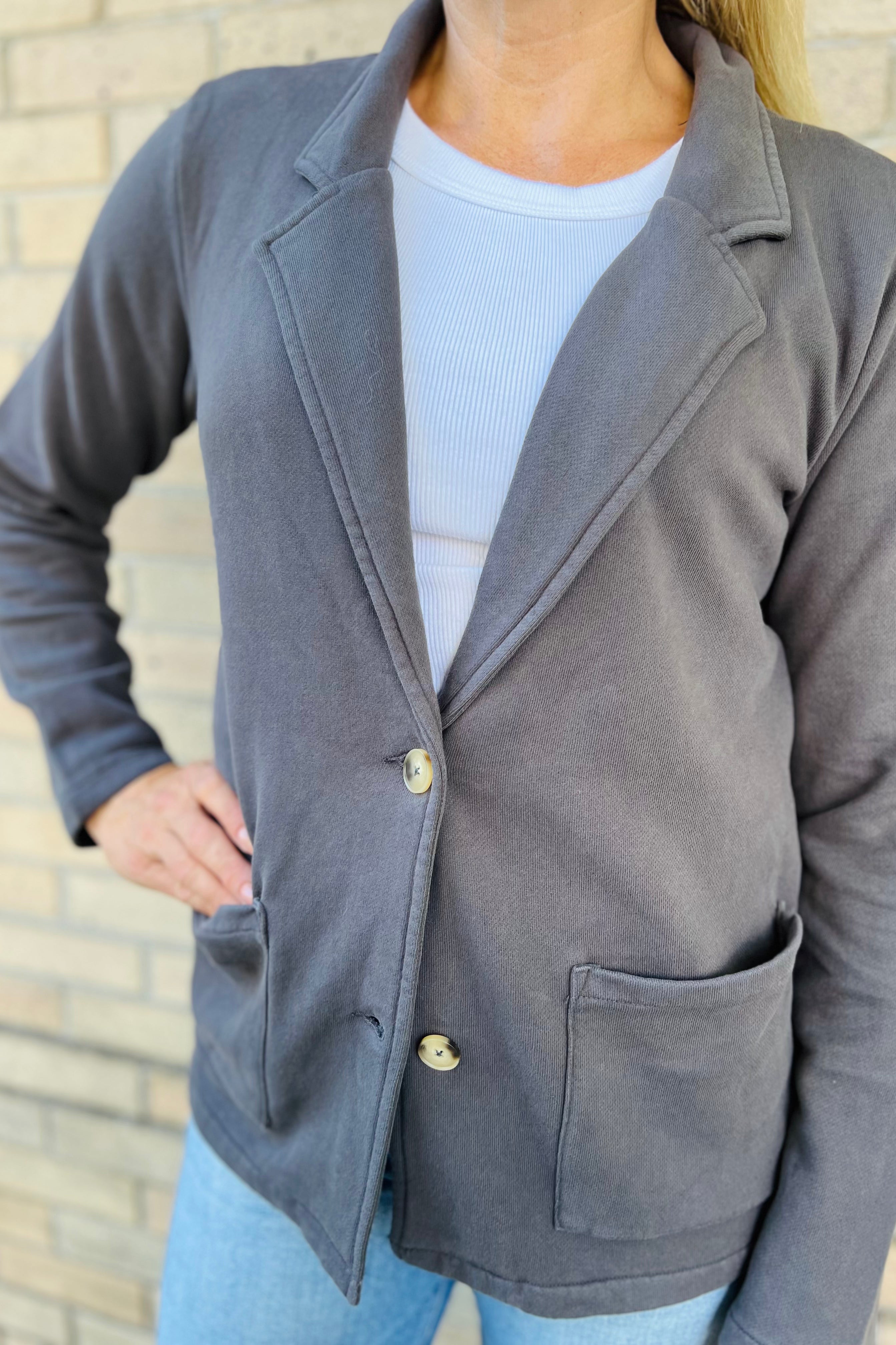L/S French Terry Blazer