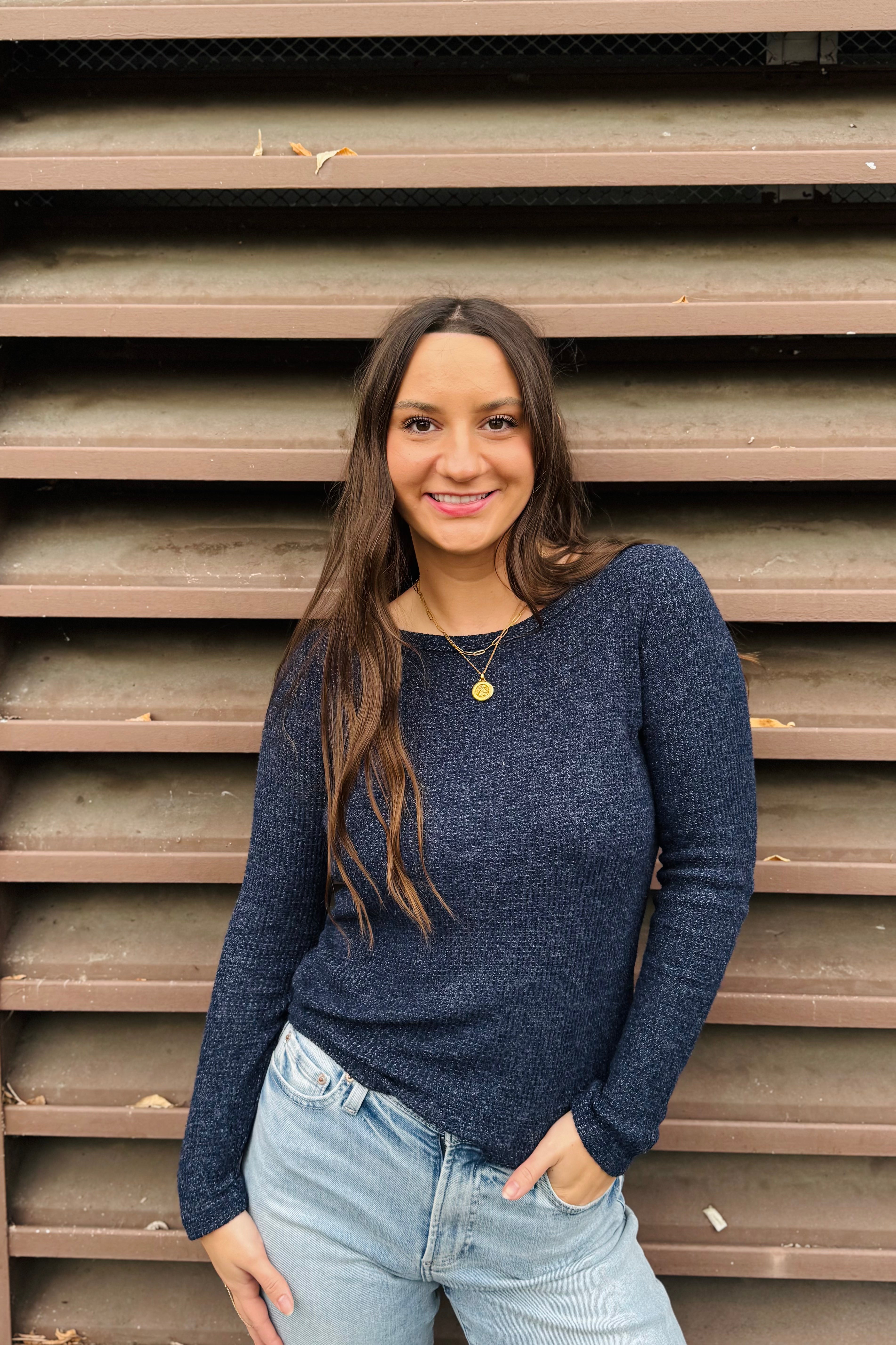 L/S Classic Crew-Navy