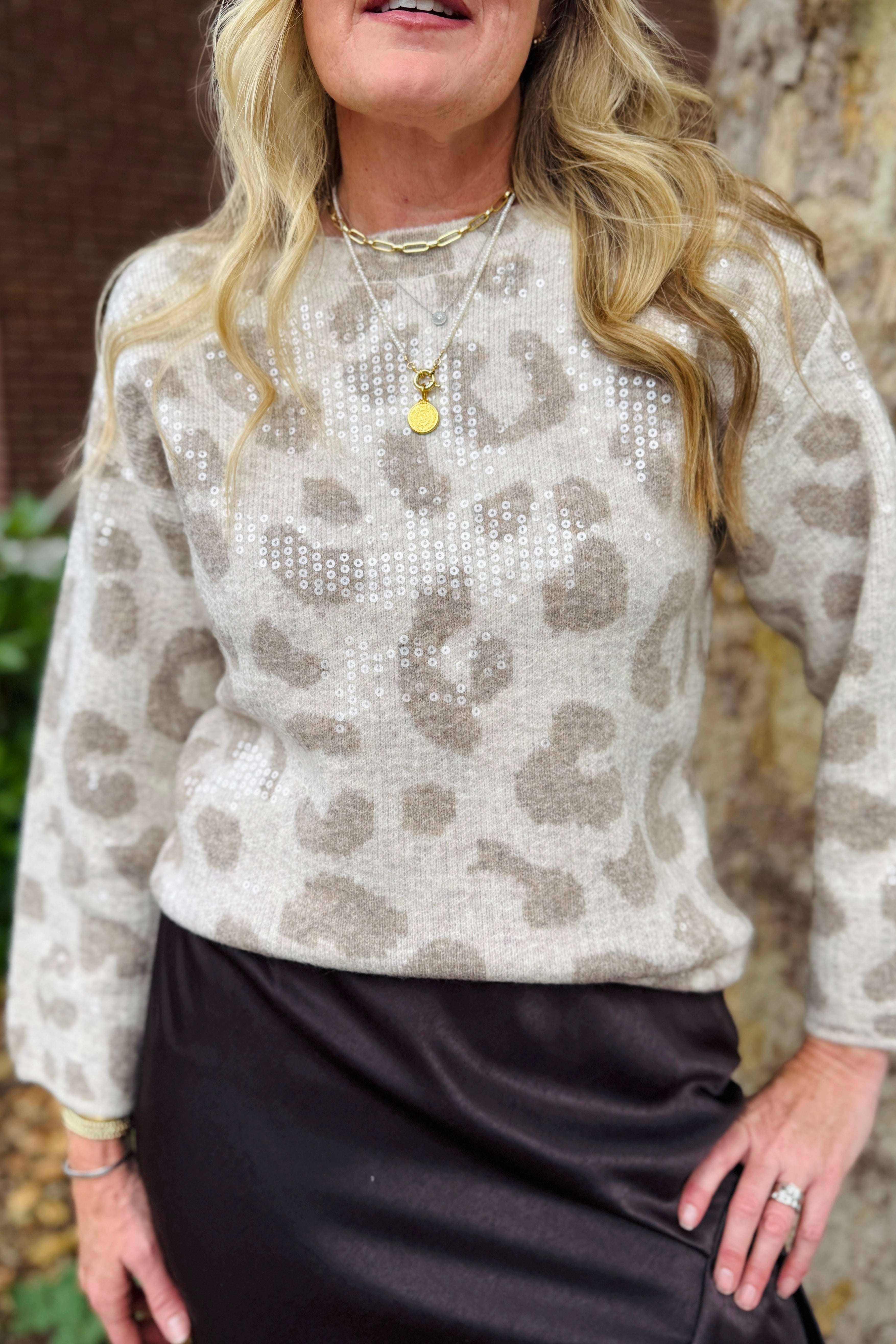 L/S Crew W/ Sequins