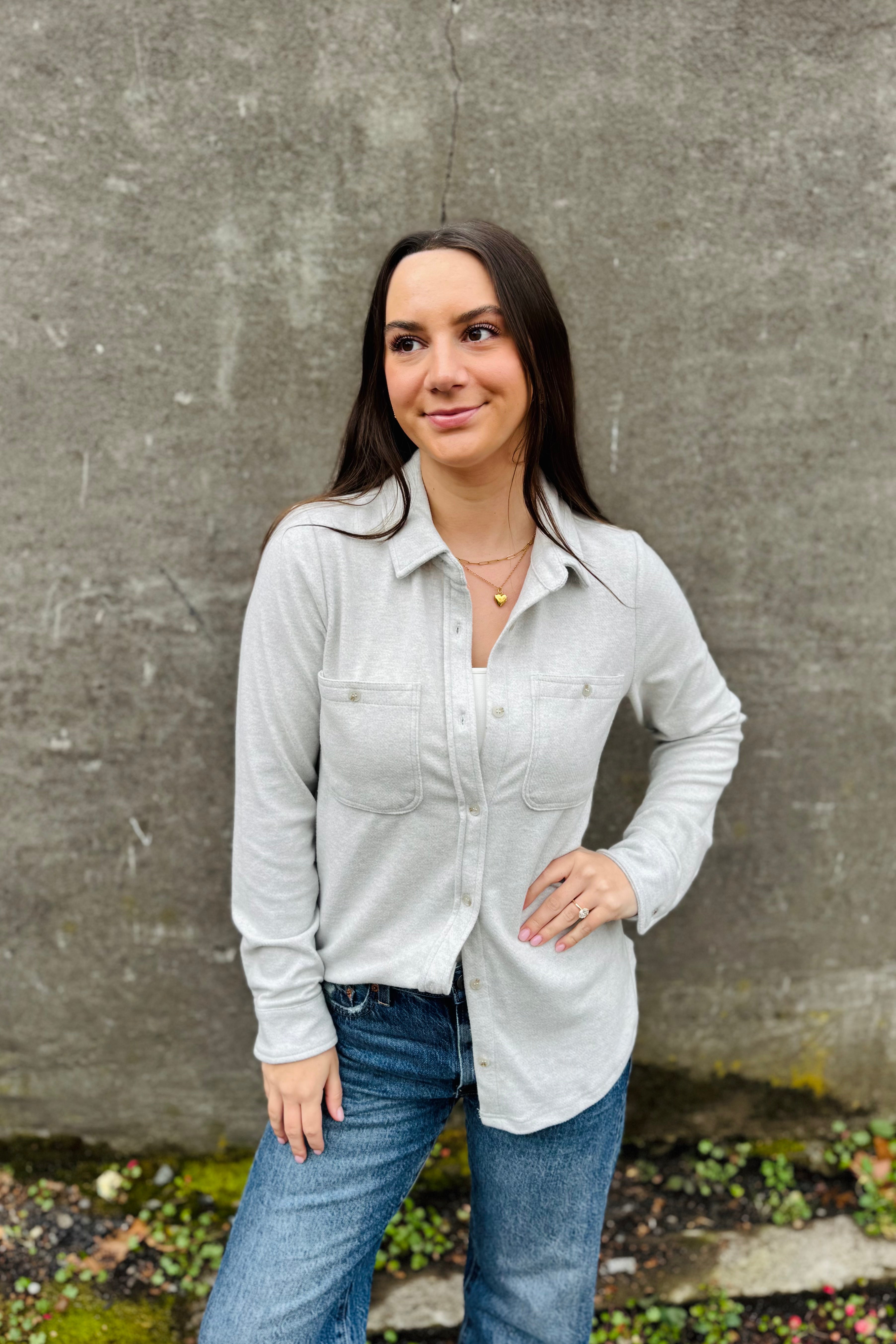 Lewis Shirt-Light Heather