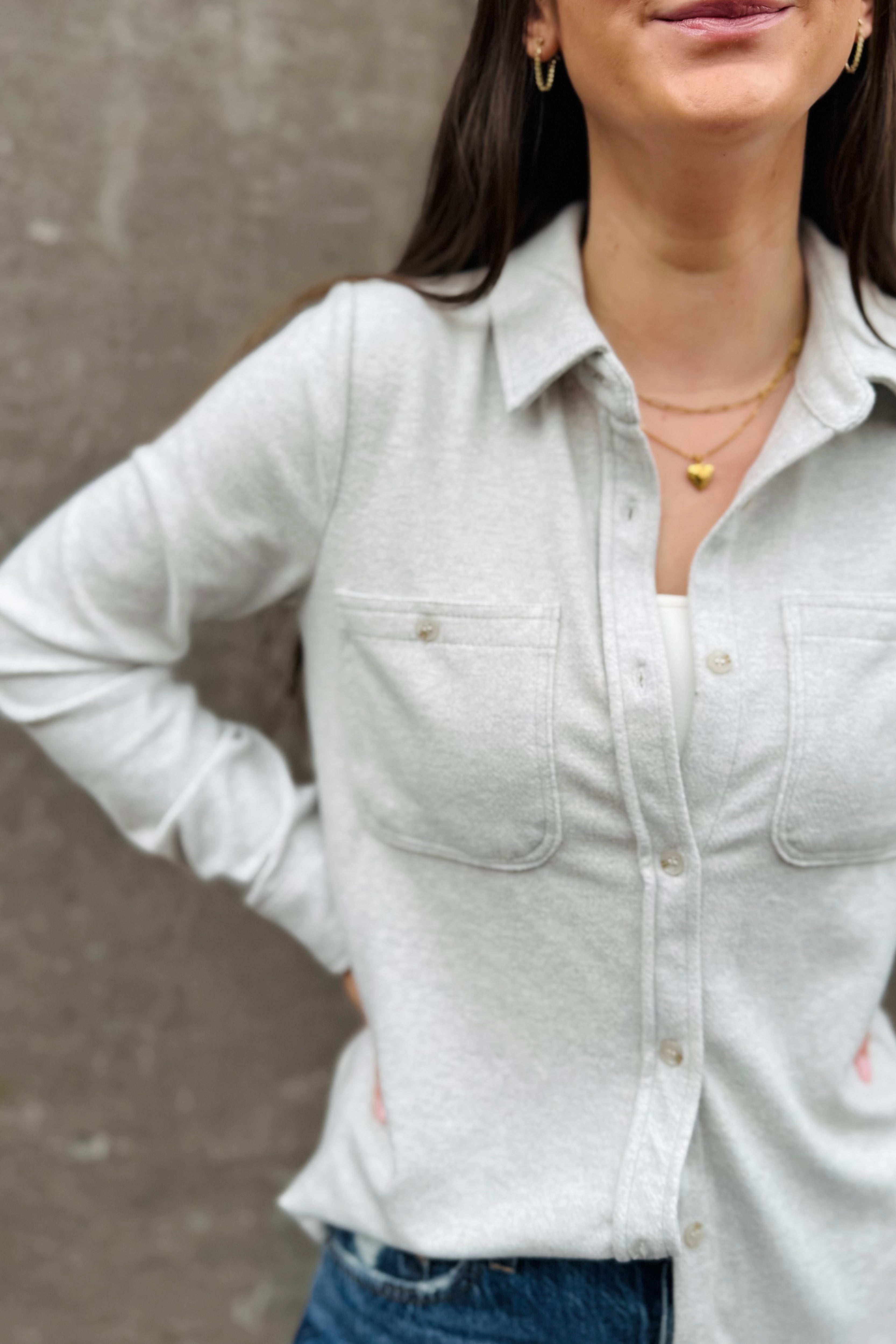 Lewis Shirt-Light Heather