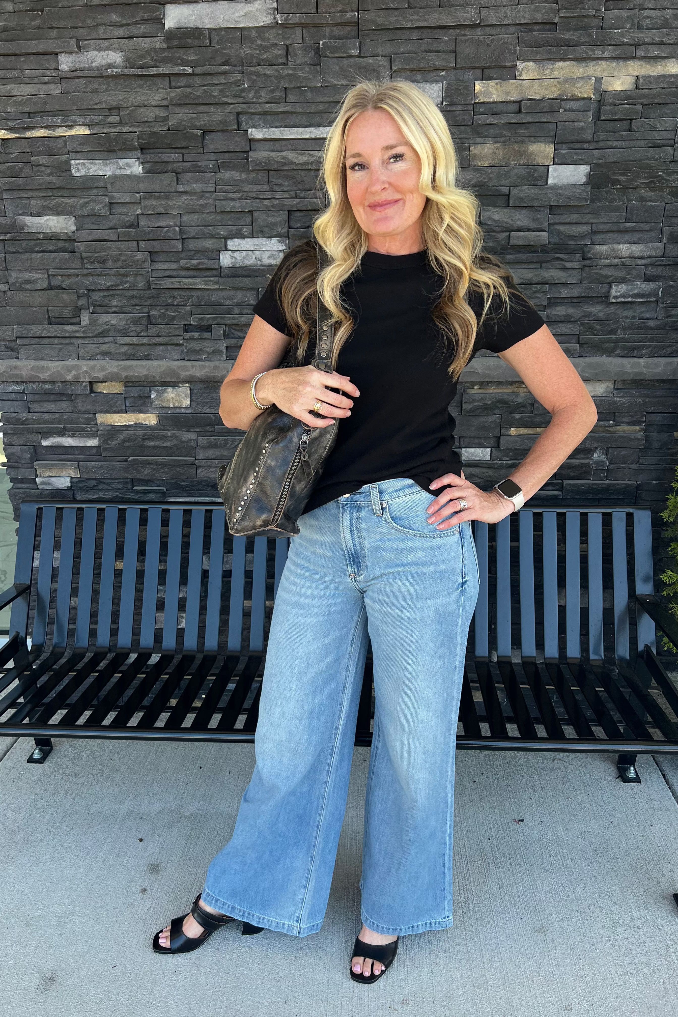 The Lexy tee is the definition of classic. This tee has a body skimming fit, features a capped short sleeve that hits just right and a crewneck with wide binding. Made from our bestselling 1x1 Cotton fabric that is a heavier weight cotton rib that washes well and keeps it shape.