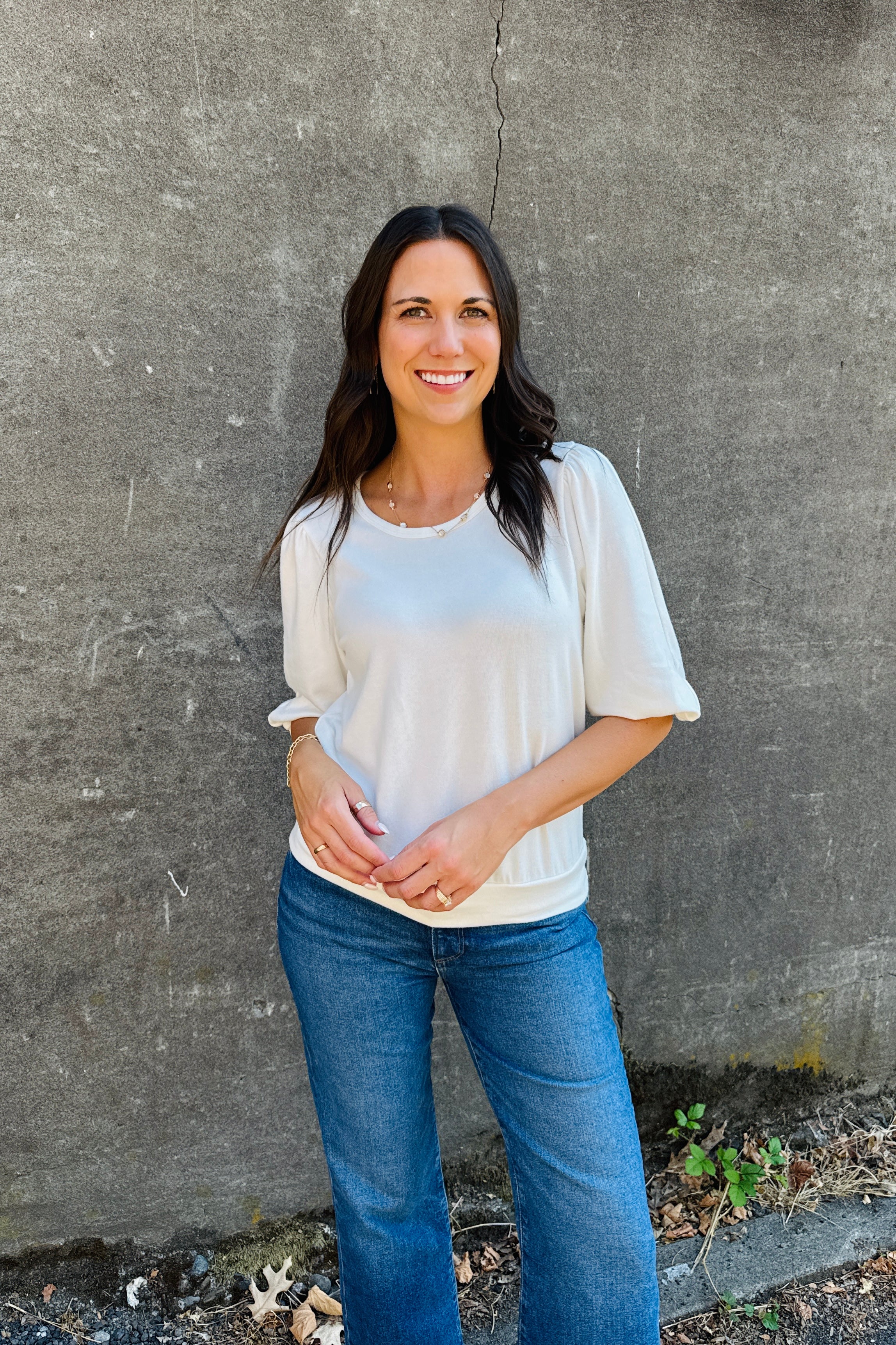 Lillian Twist Sleeve Top