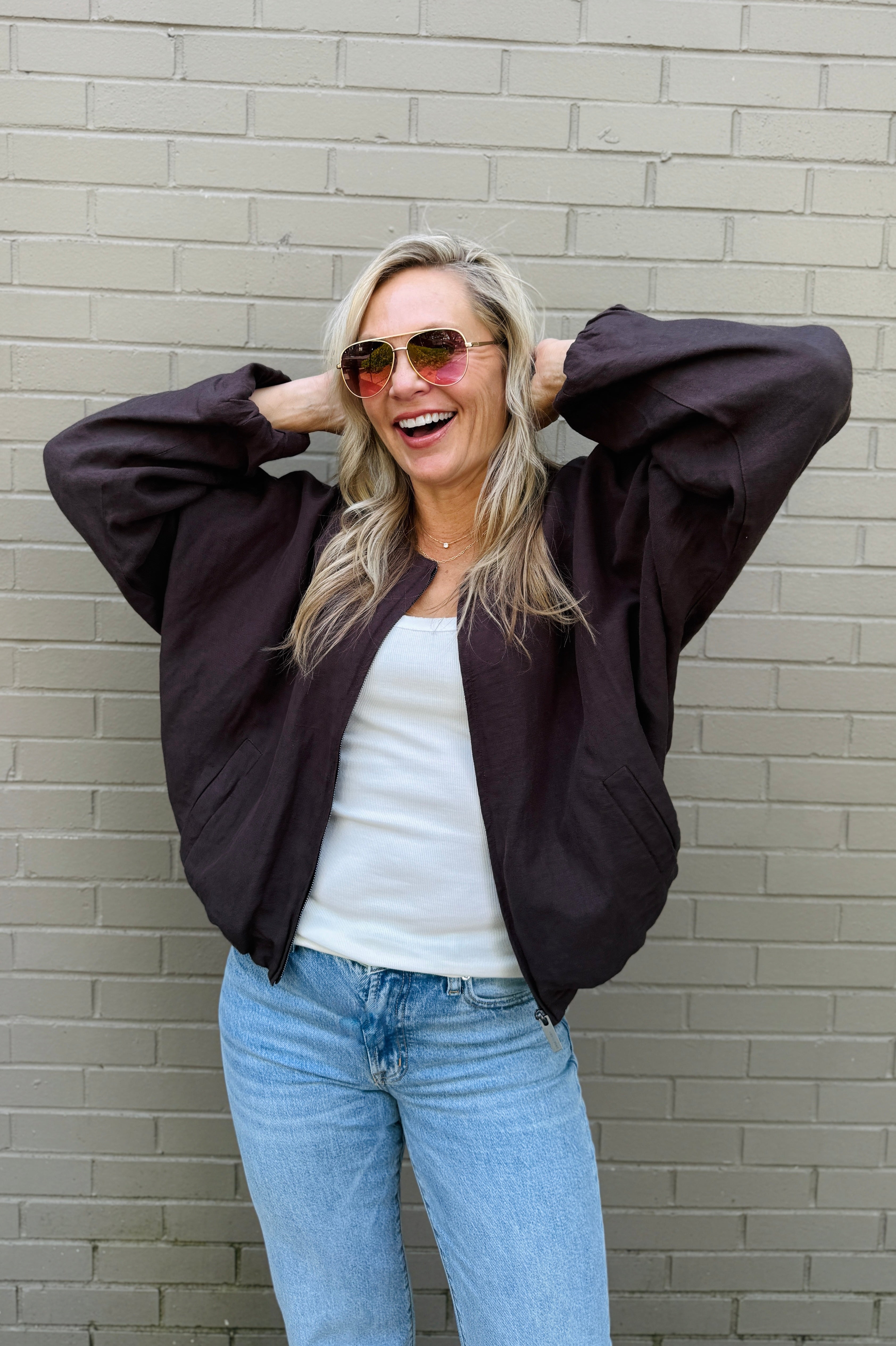 Linen Bubble Jacket