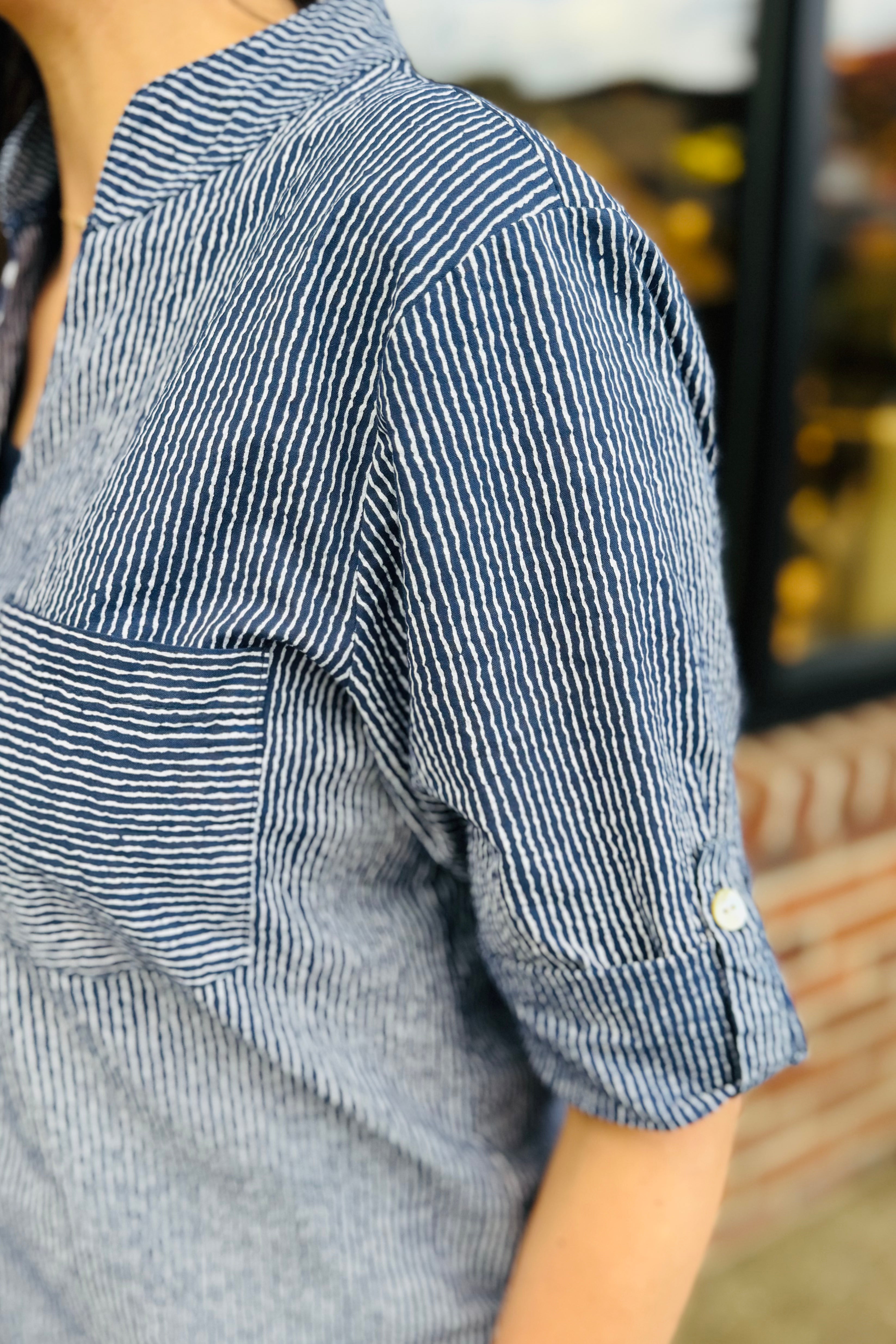 Striped Cotton Resort Top