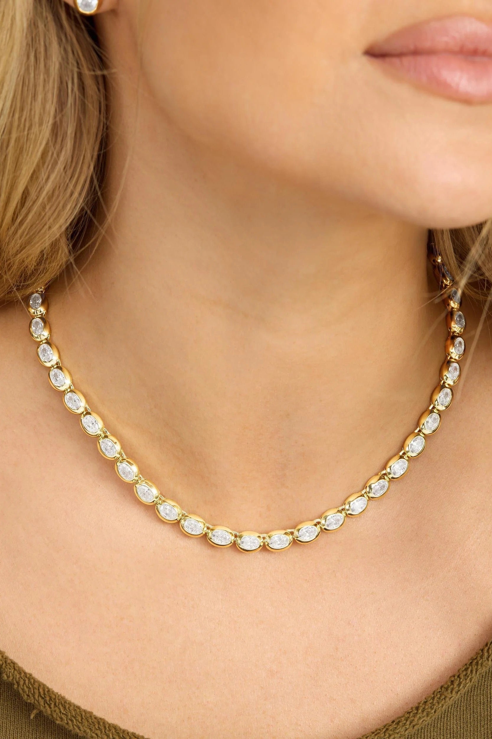 She's a Boss Tennis Necklace 18"