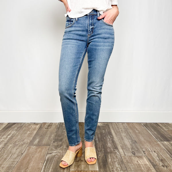 Most Wanted Mid Rise Straight Leg Jeans