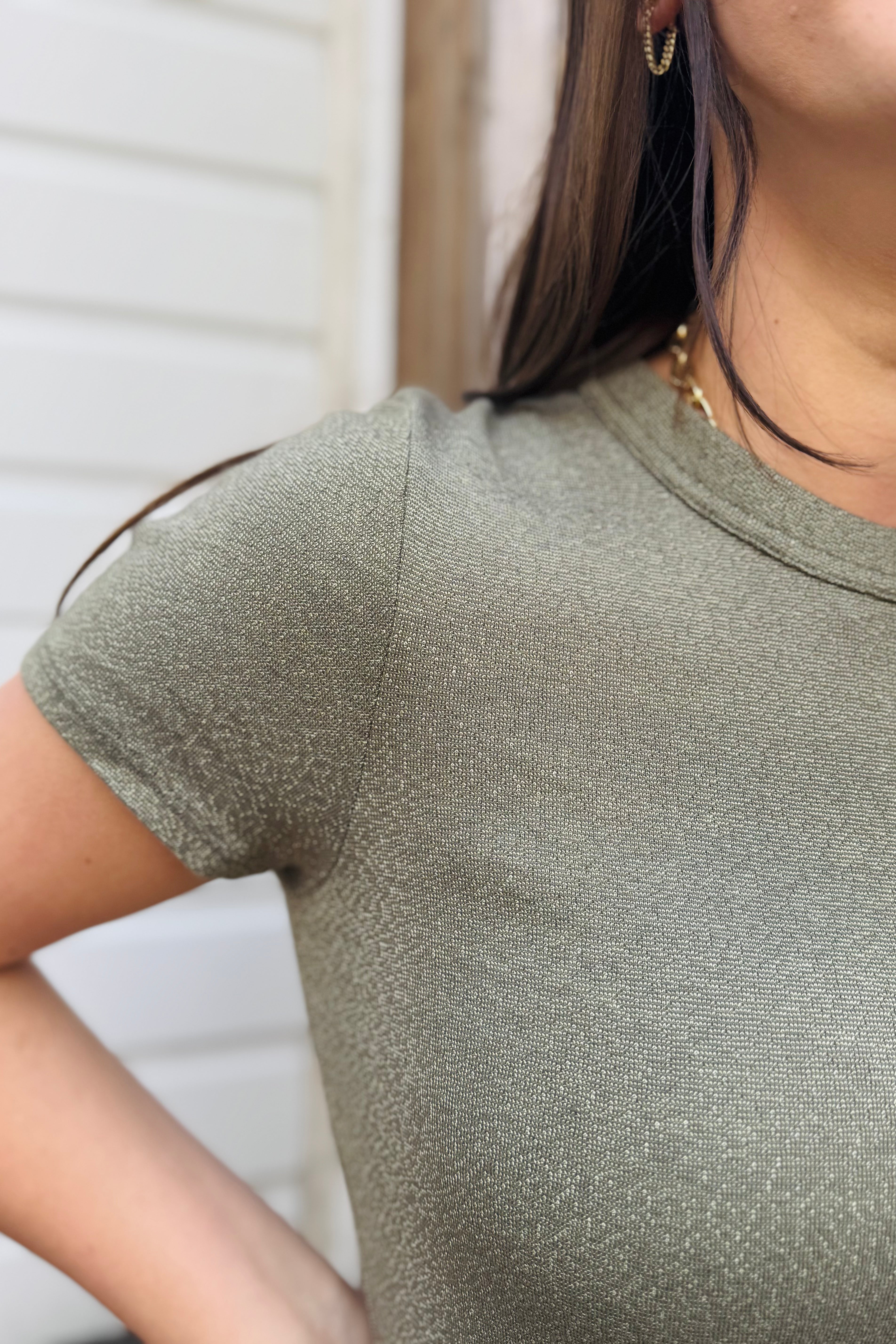 Fallon Shine Tee-Oregano