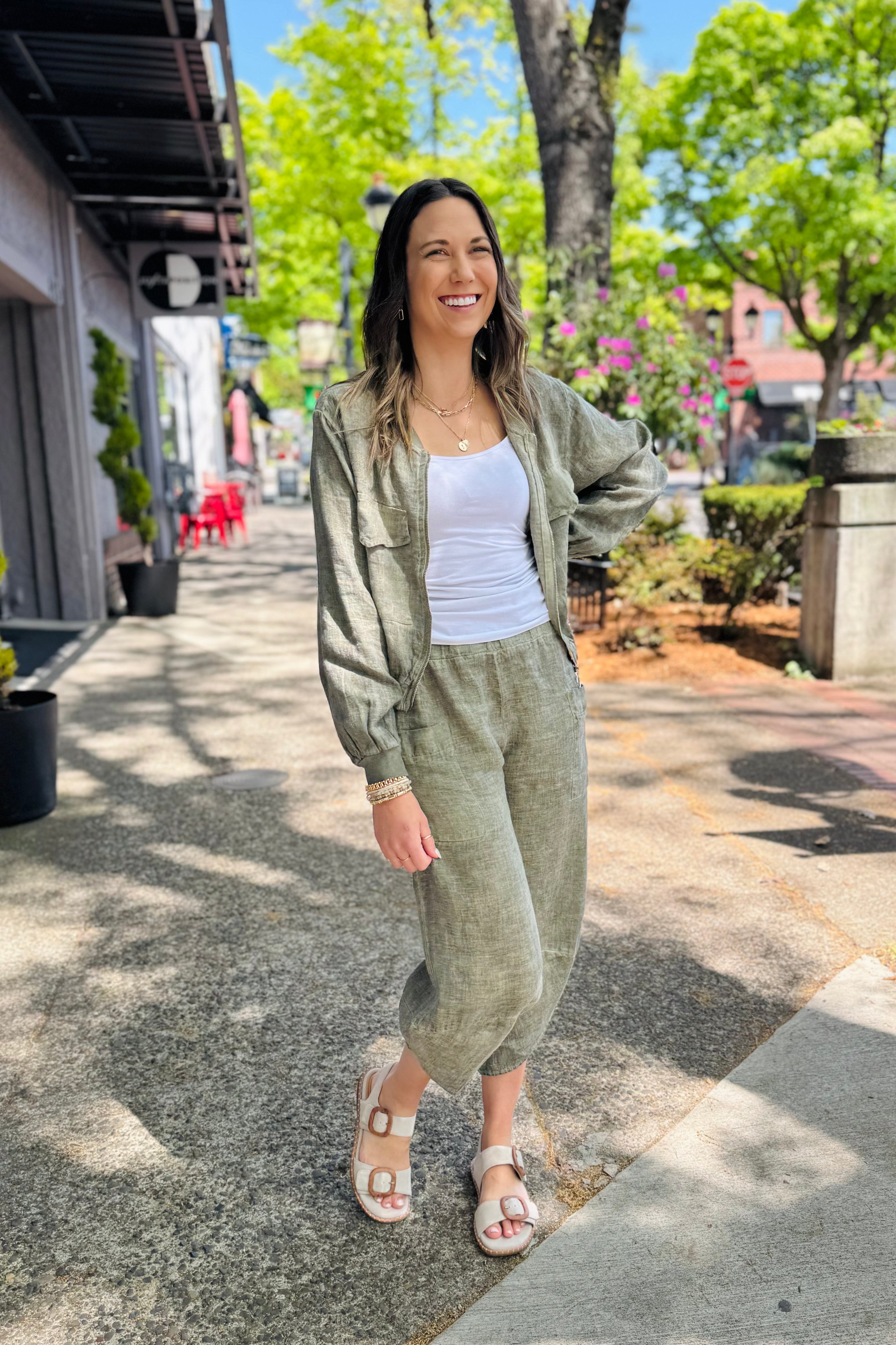 Linen Box Pant