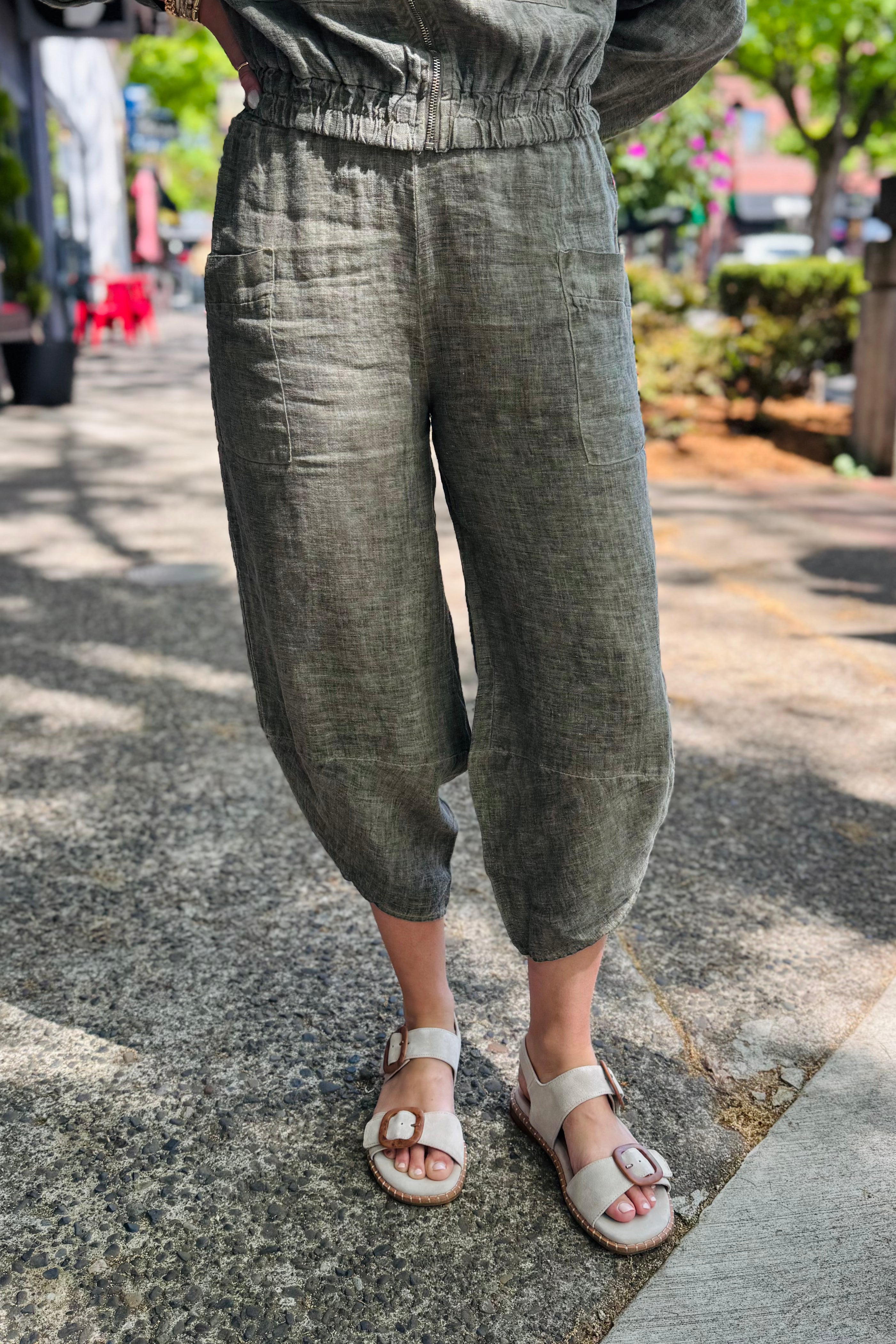 Linen Box Pant