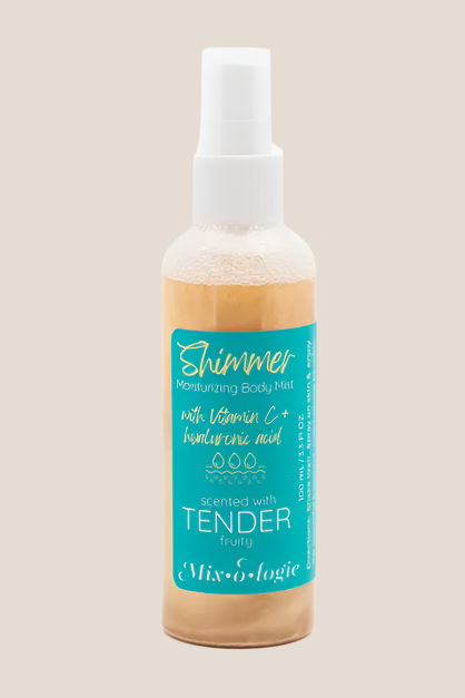 Vitimin C shimmer moisturizing boy mist fruity scented