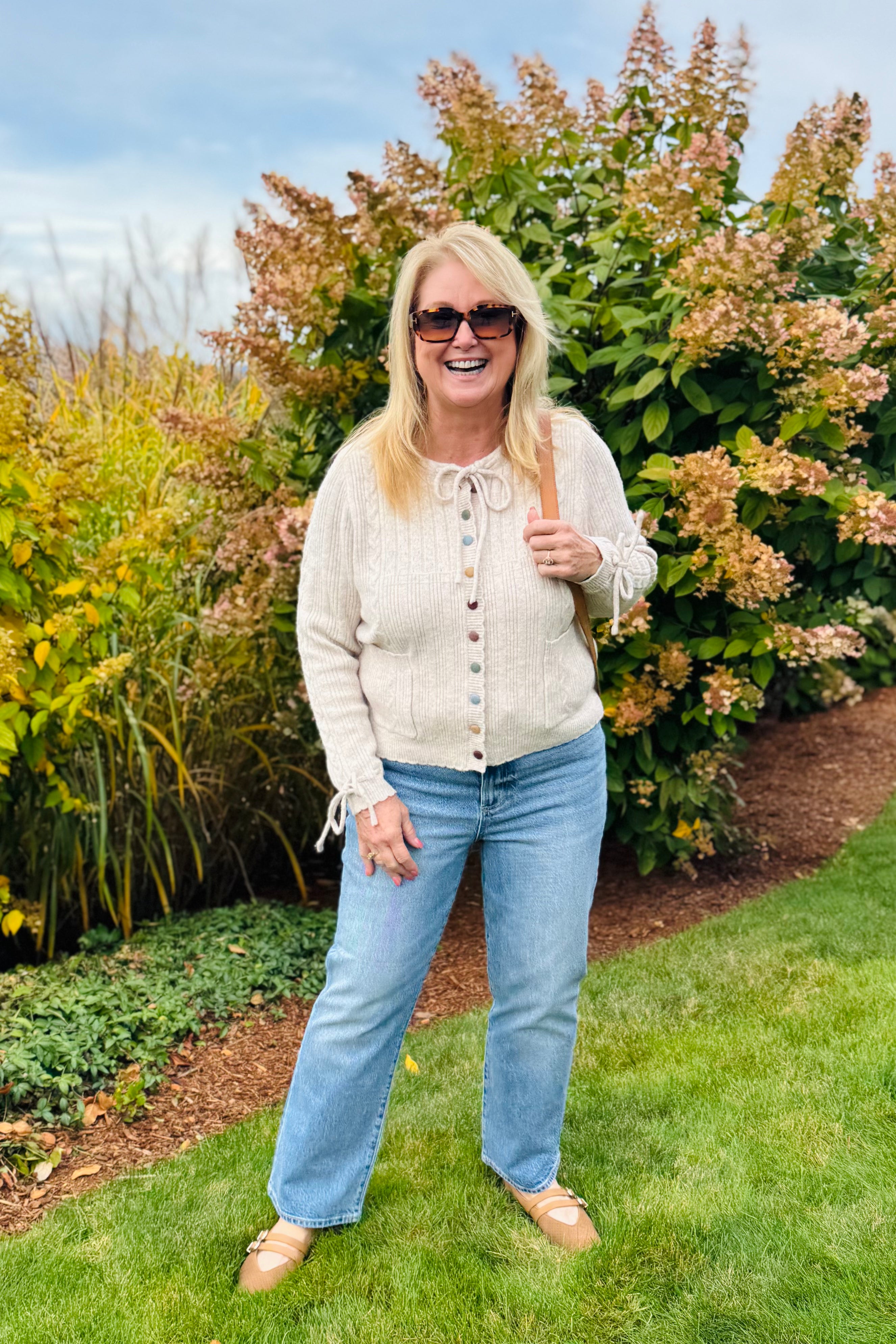Multi Color Button Down Cardi
