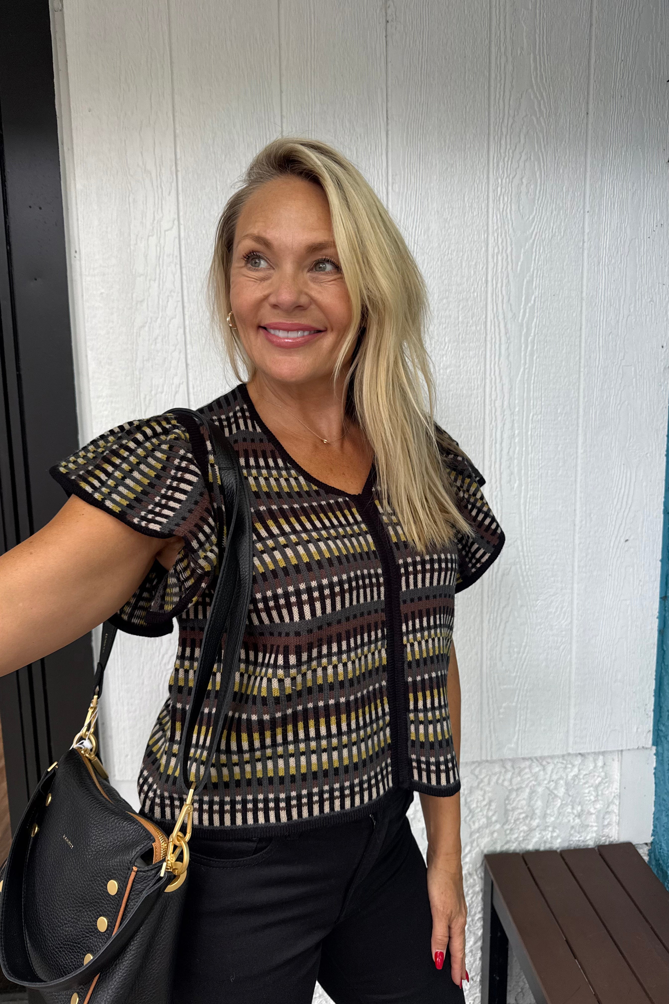 This multi-color sweater combines vibrant hues with expert craftsmanship, offering both style and comfort. Its carefully selected palette enhances any outfit, while the quality knit ensures durability and warmth. Perfect for layering or wearing alone, this sweater is a versatile addition to a refined wardrobe.