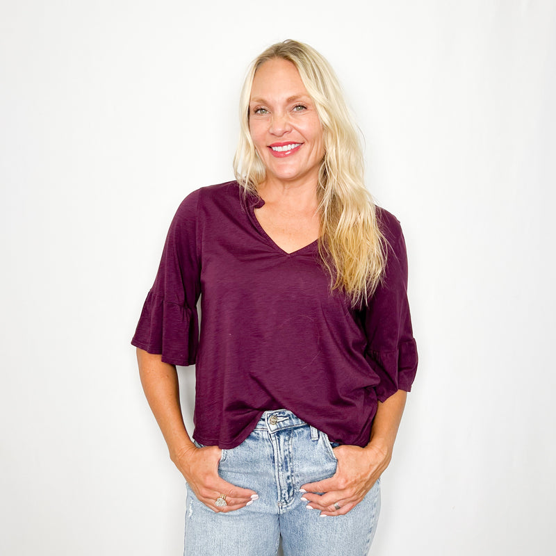 Nia Flutter Sleeve Tee