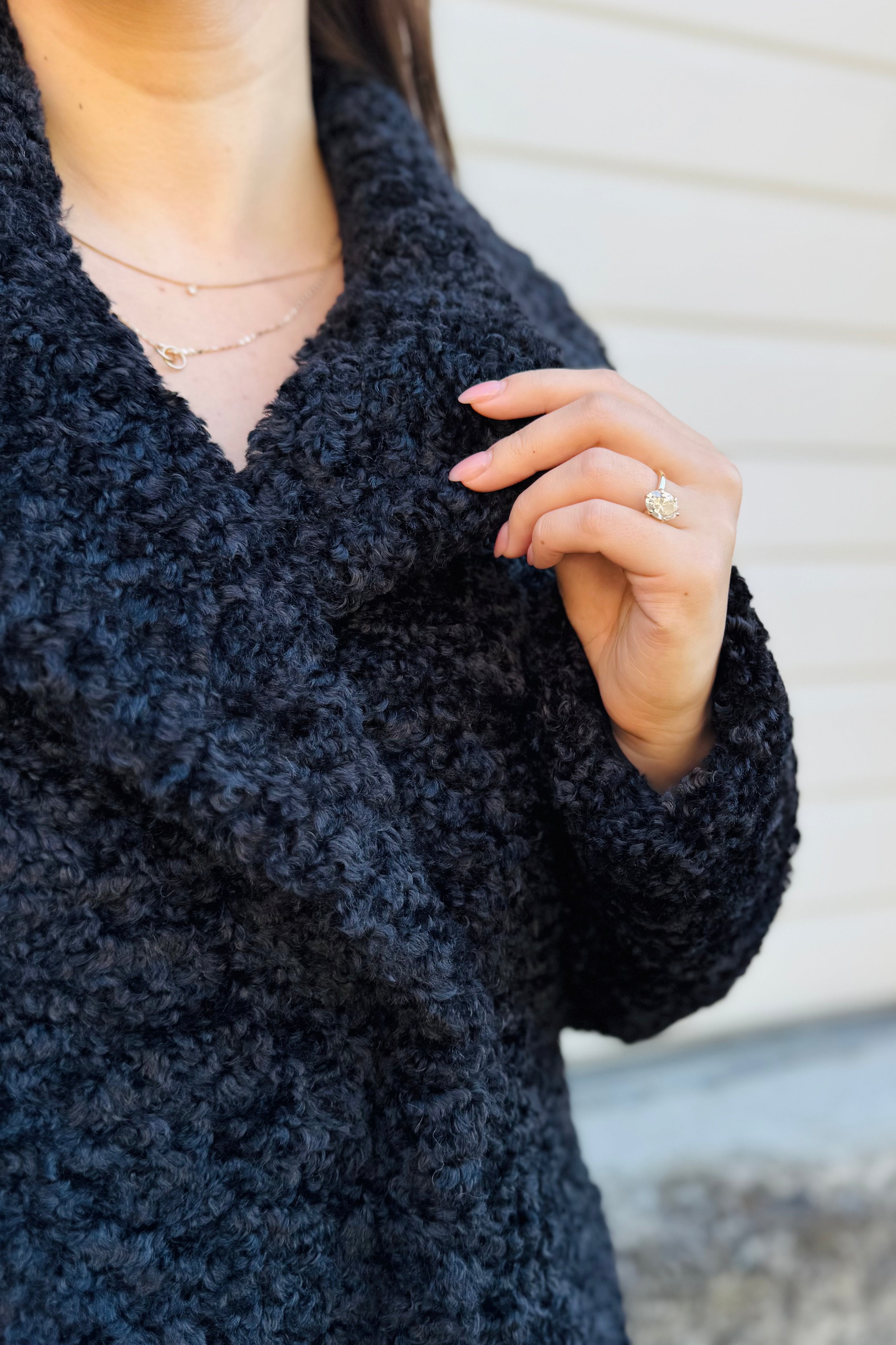 Nindy Oversized Textile Coat