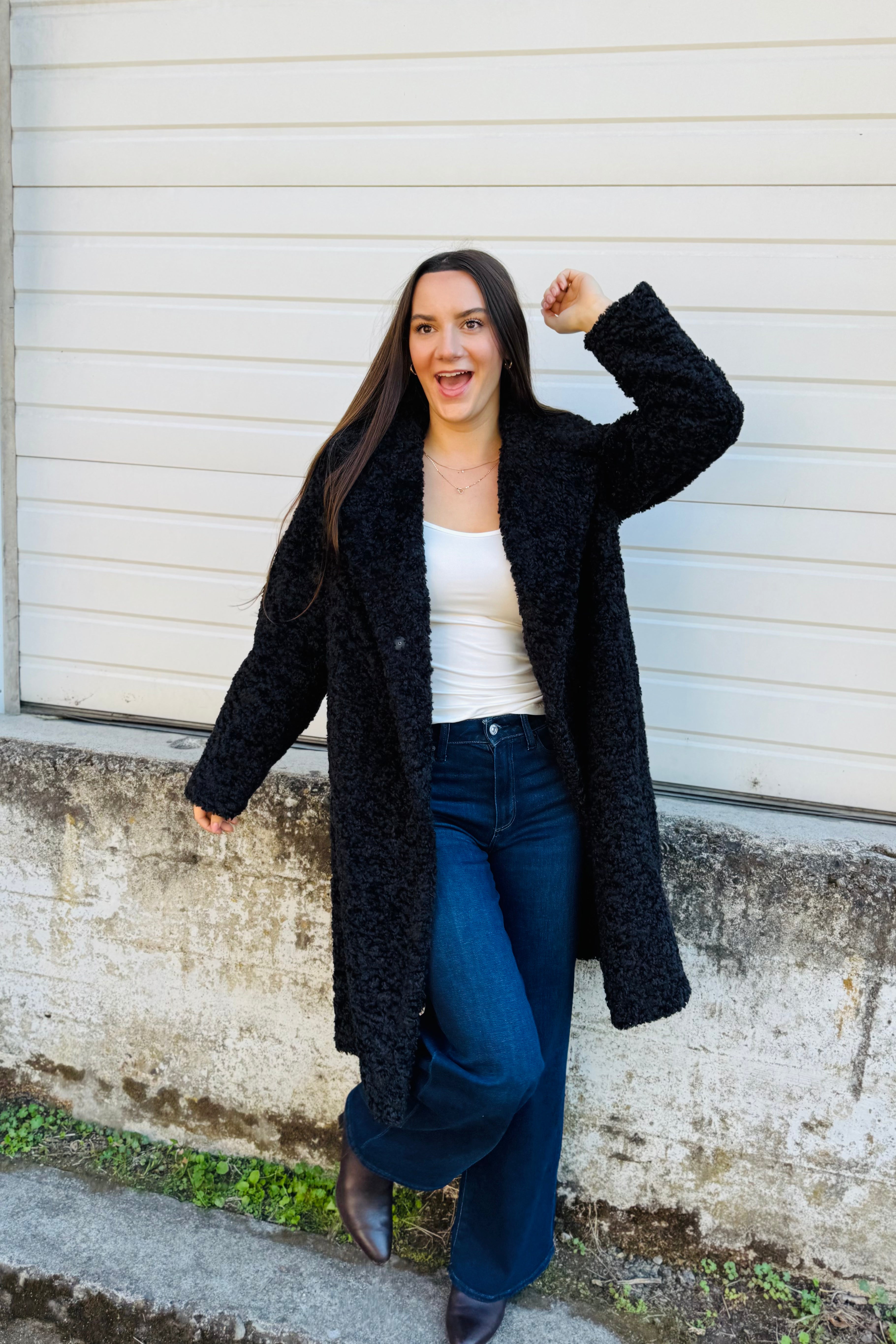 Nindy Oversized Textile Coat