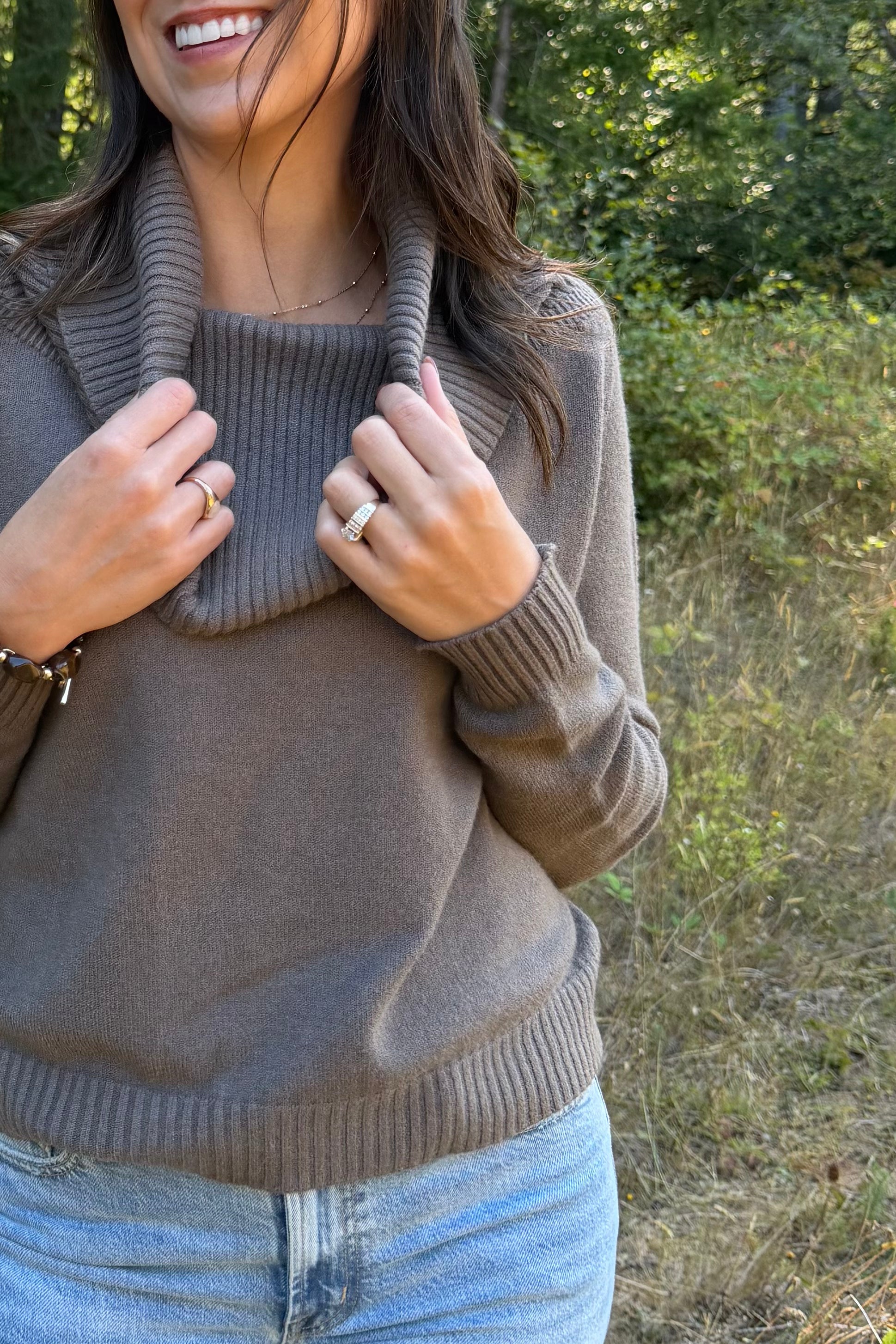 Off Shoulder Knit Sweater