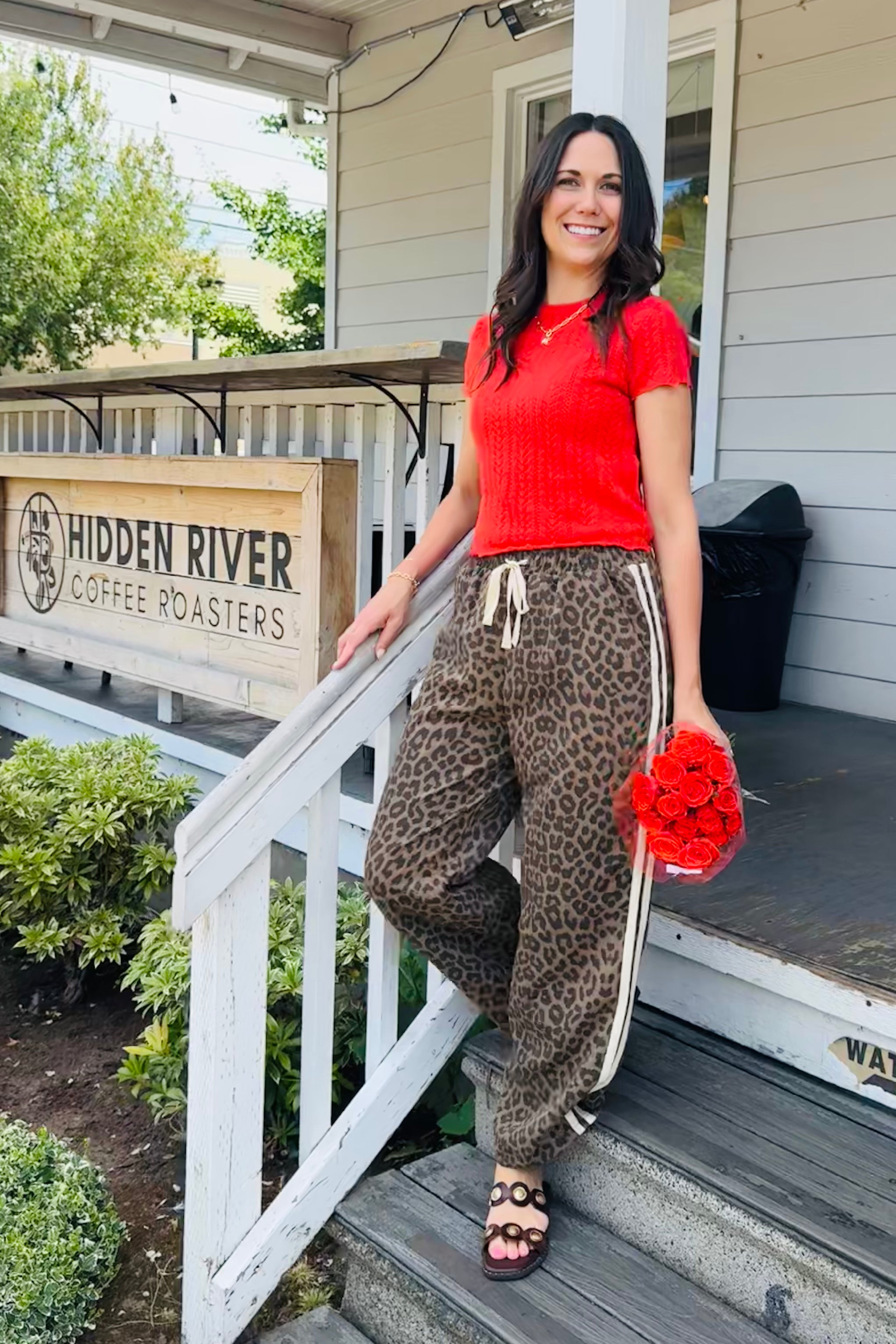 On Track Leopard Pants