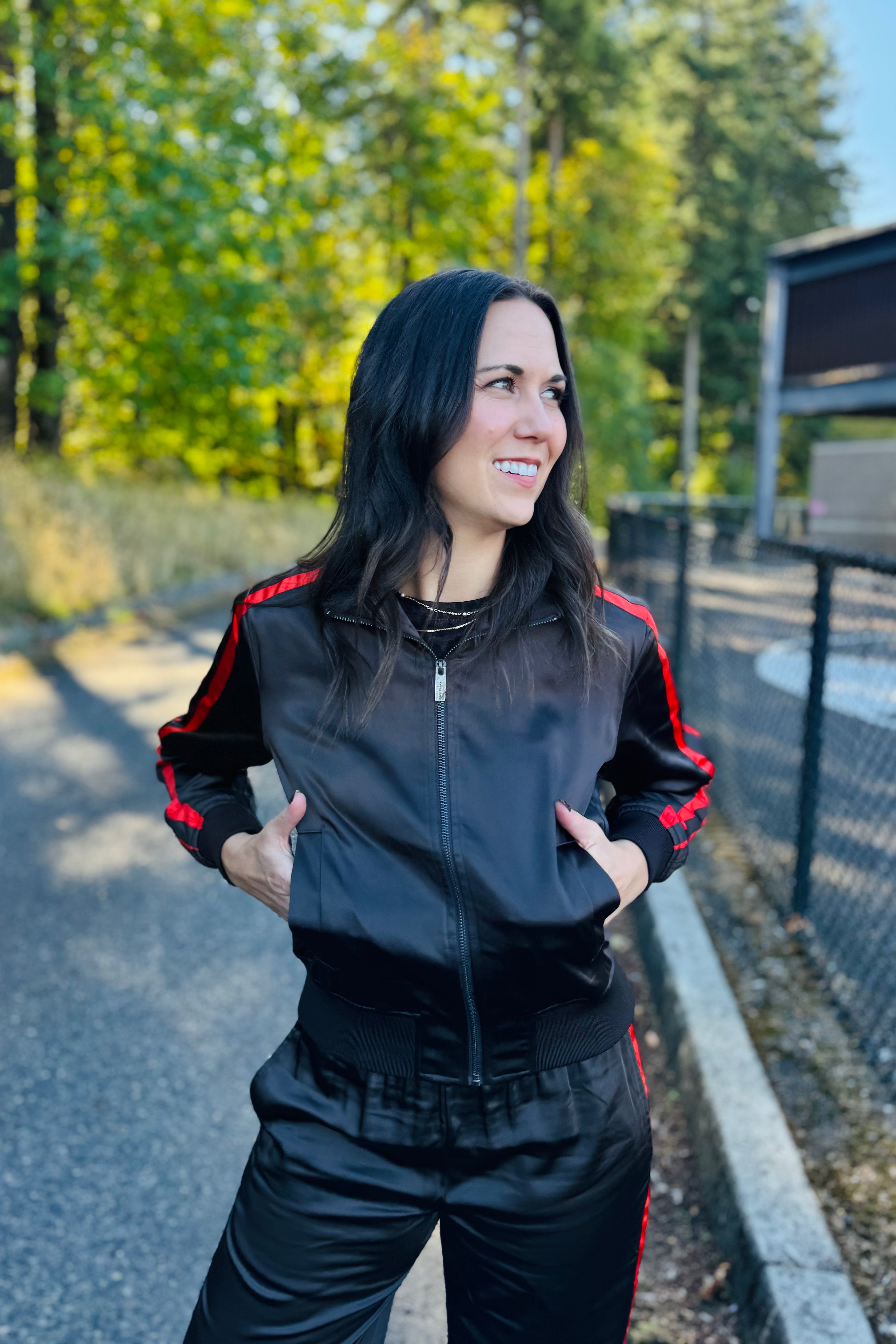 On Track Satin Jacket