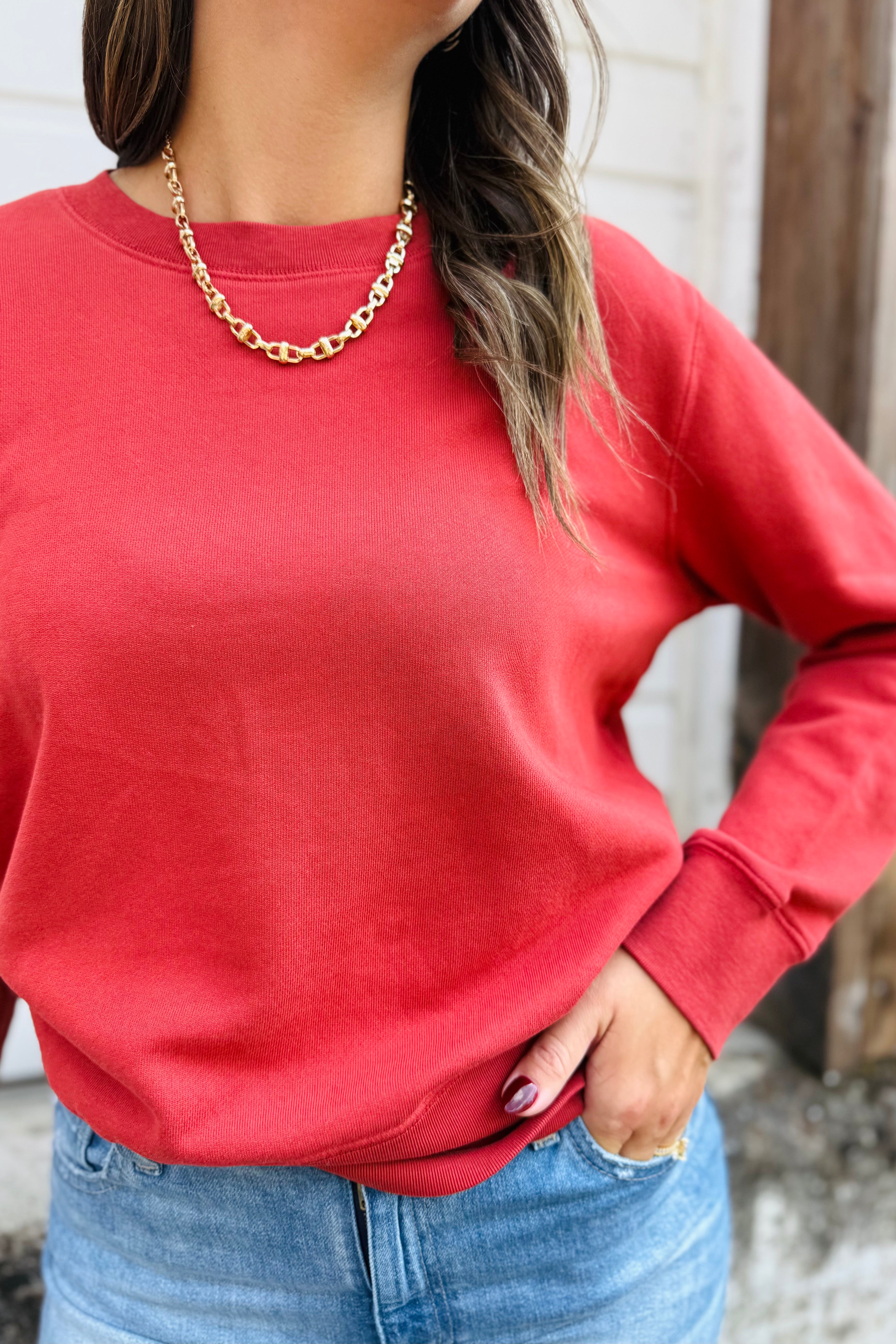 Open Crew Neck