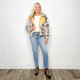 Printed Cozy Fleece Jacket