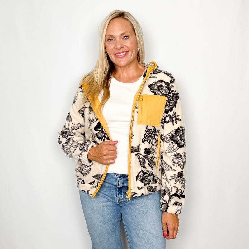 Printed Cozy Fleece Jacket