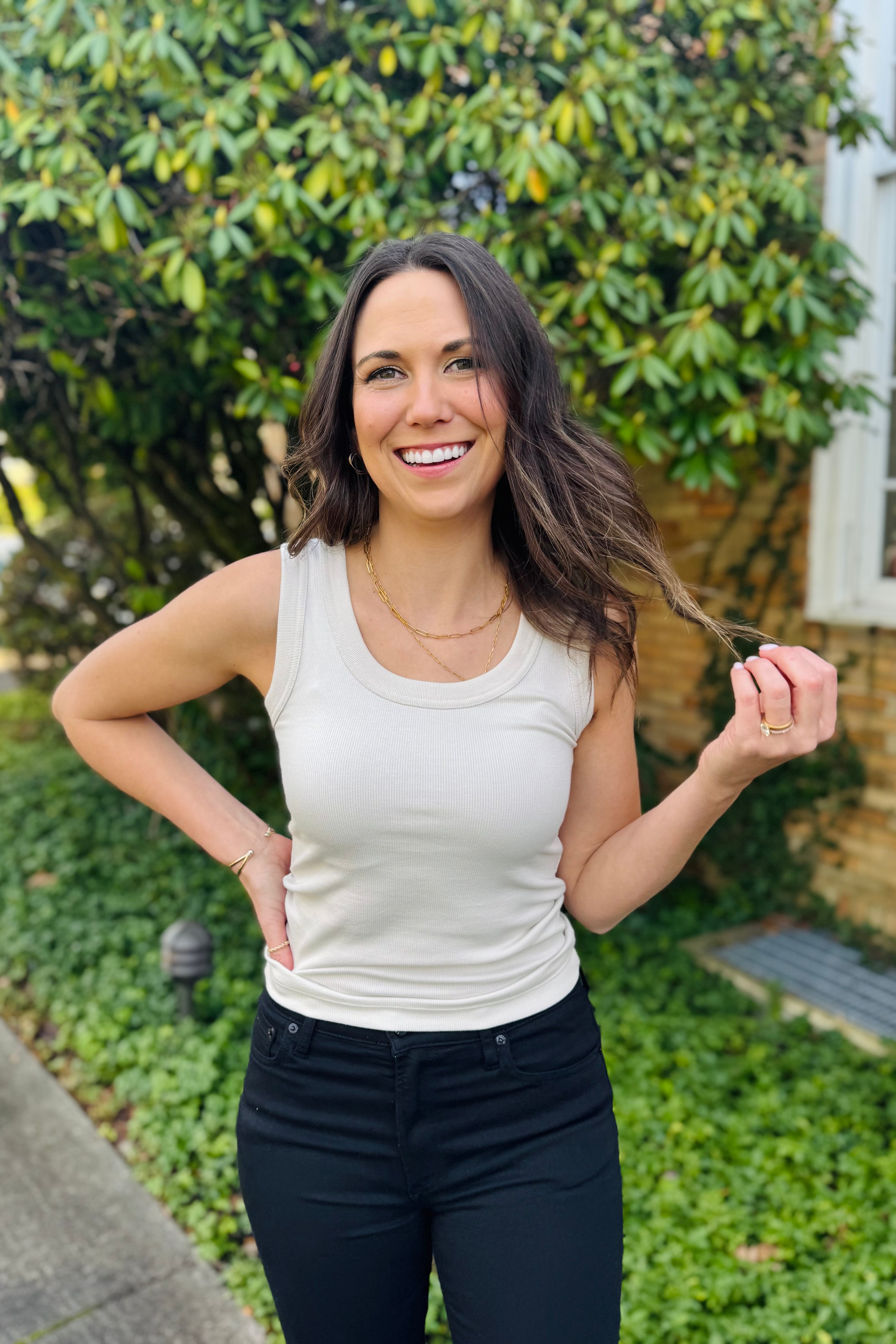 Perfect Knit Rib Scoop Tank