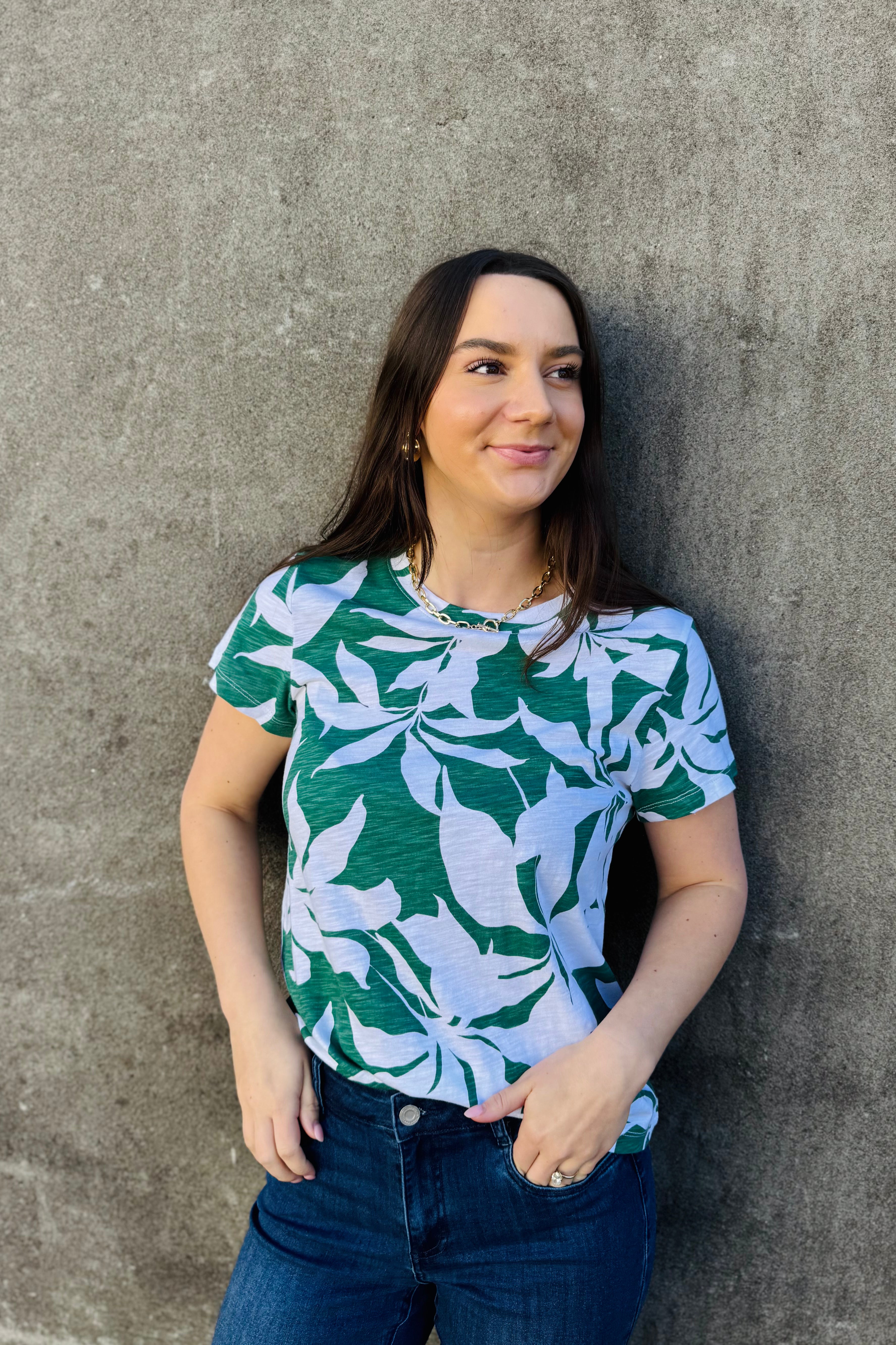 The Perfect Tee - Green Inked