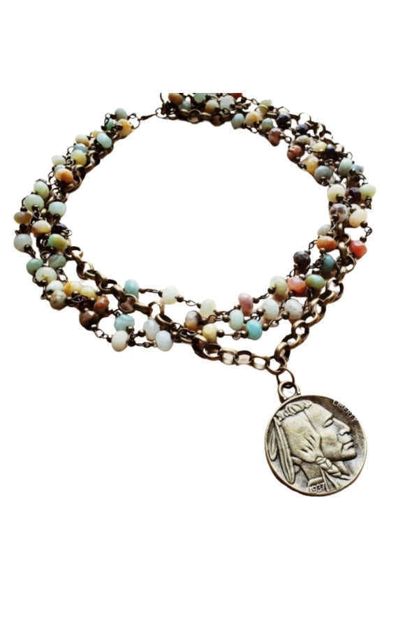 Amazonite Pendant | The Jewelry Junkie - view 2