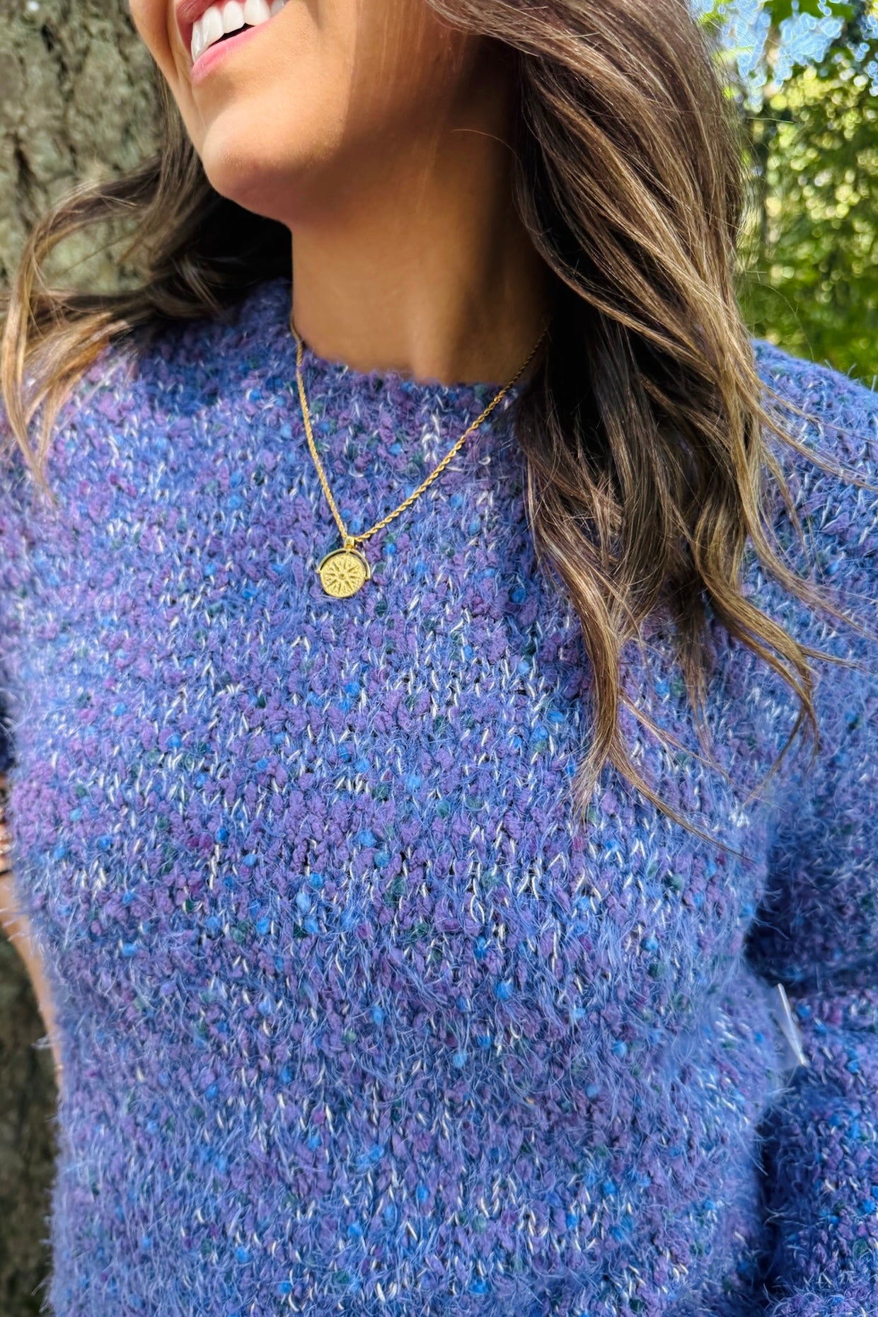 Puff Sleeve Crew Sweater