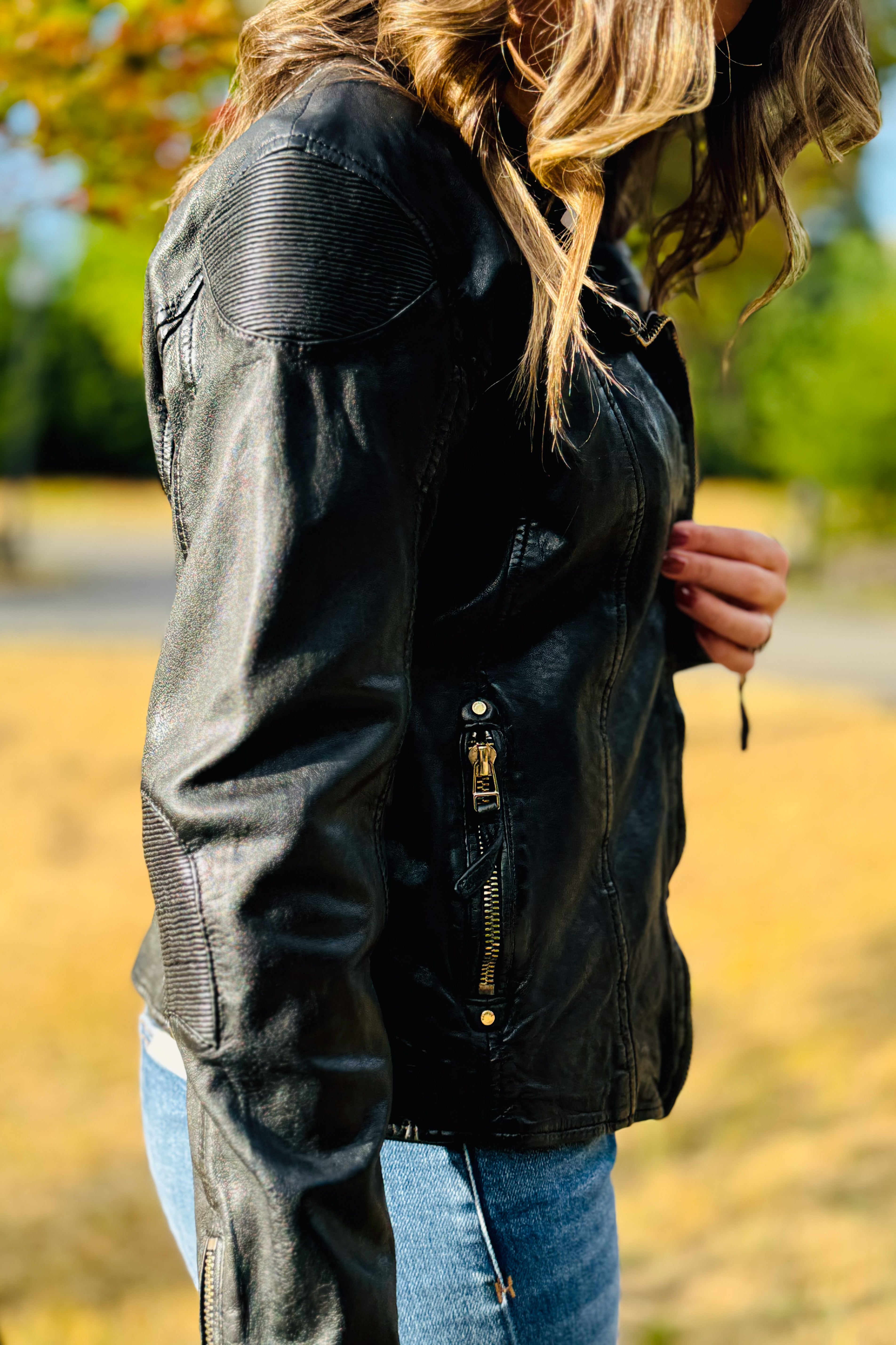 Raizel Leather Jacket Black