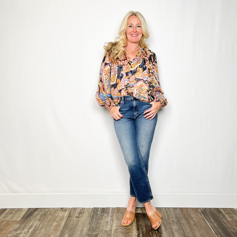 Relaxed Button Blouse