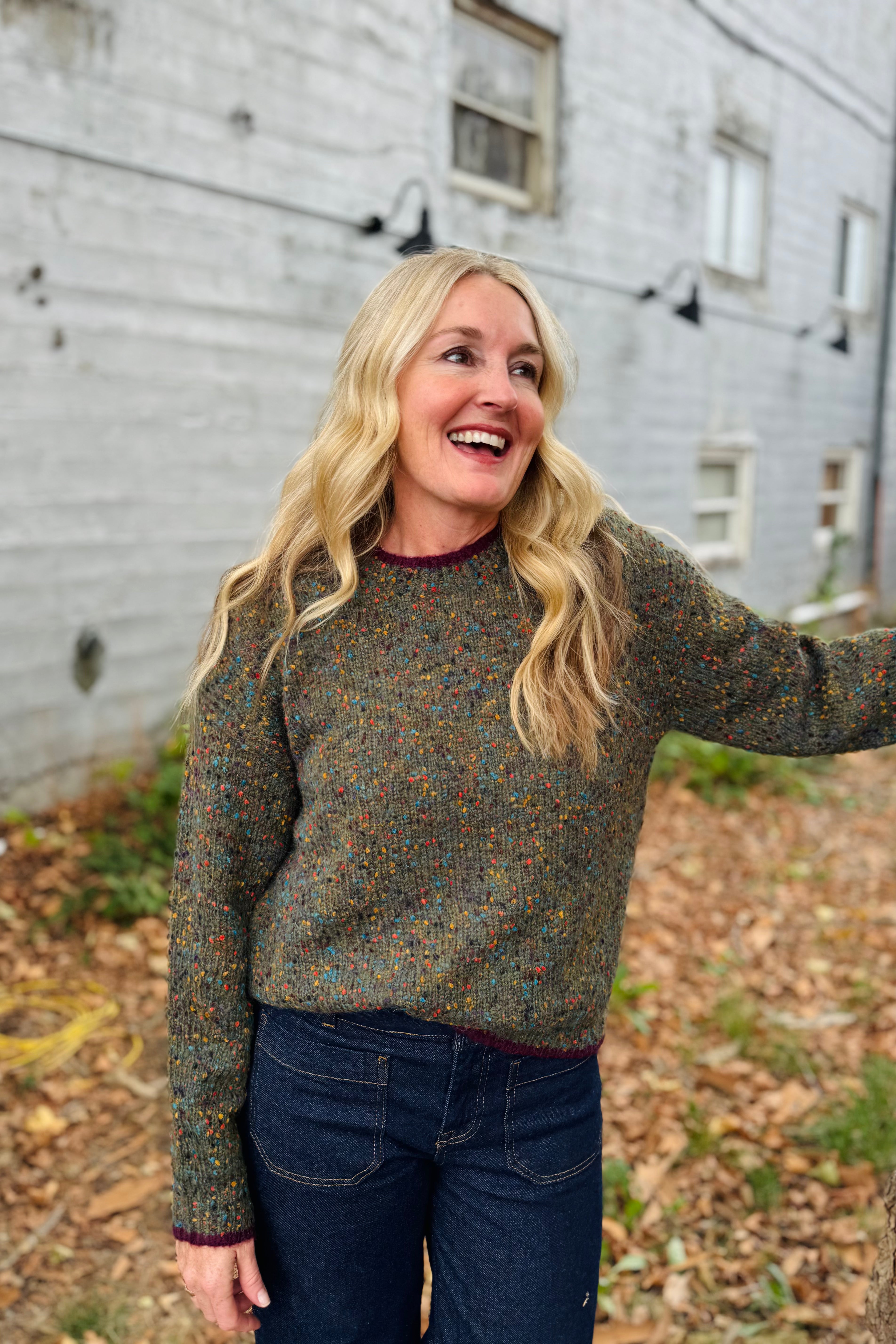 Remi Relaxed Pullover - Dark Basil