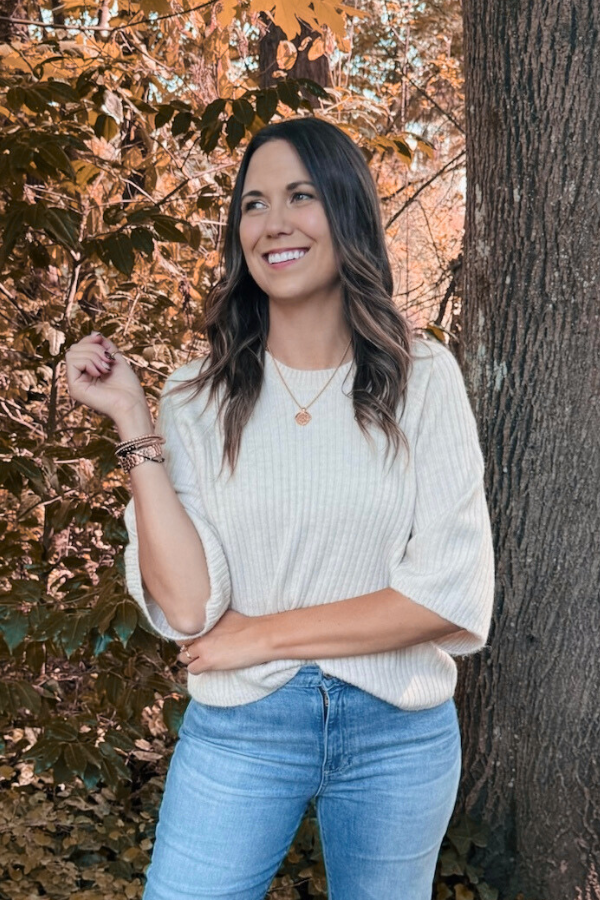 Ribbed Sweater Tee