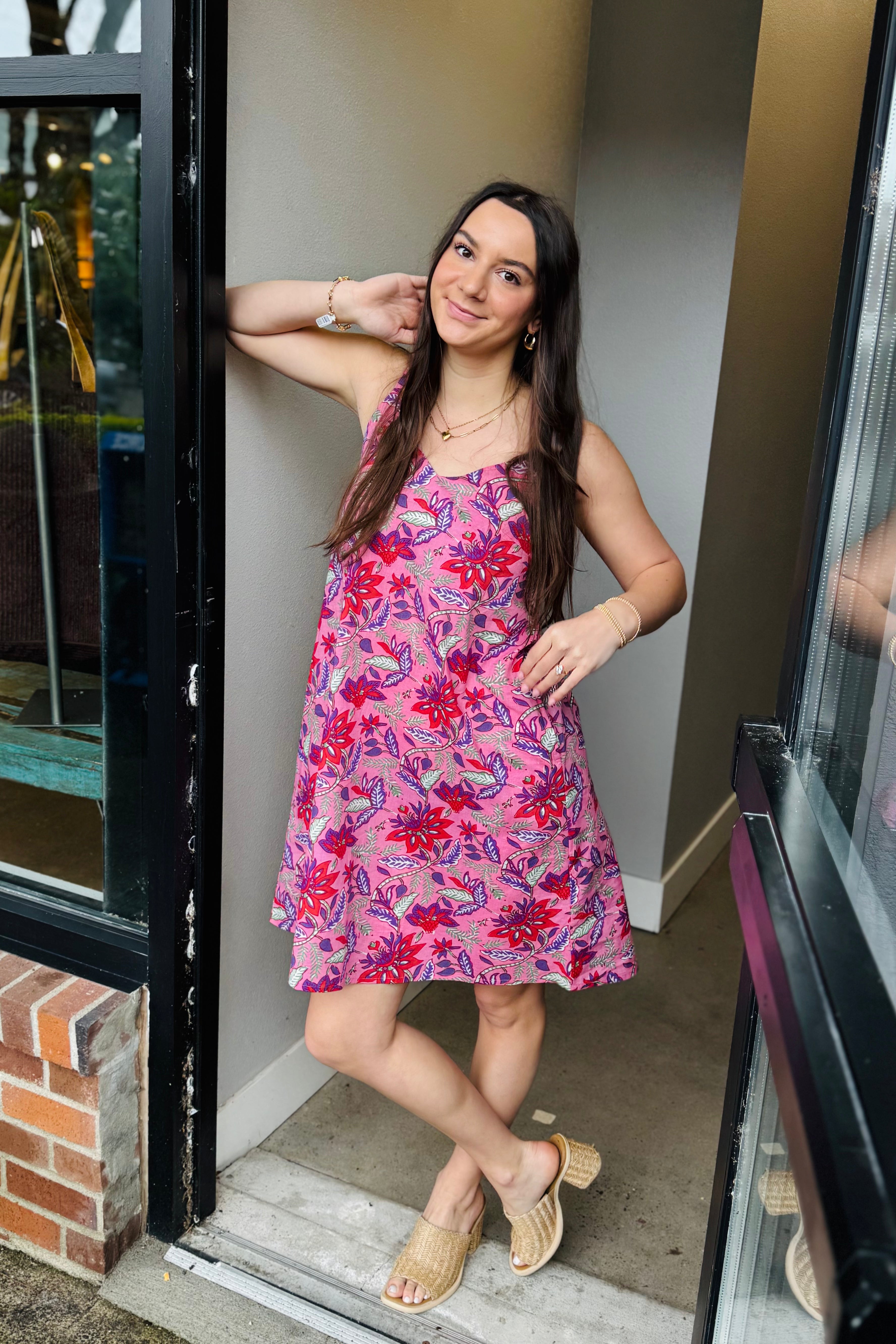 Rose Dress w/ Back Smocking