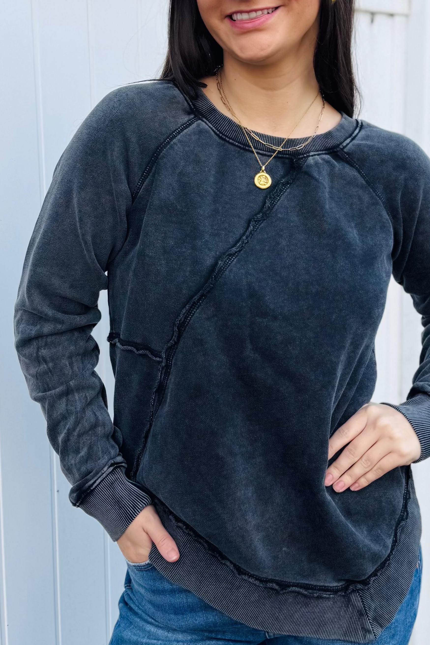 Ryssa Asymmetrical Sweatshirt