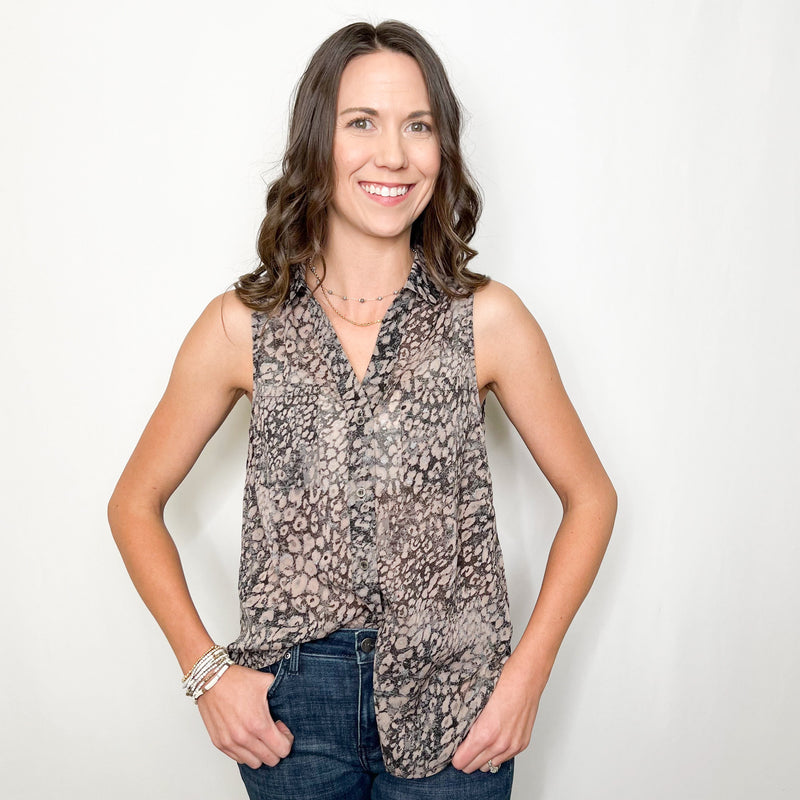 Seeing Spots Sleeveless Blouse