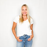 Slub Cotton V-Neck Tee