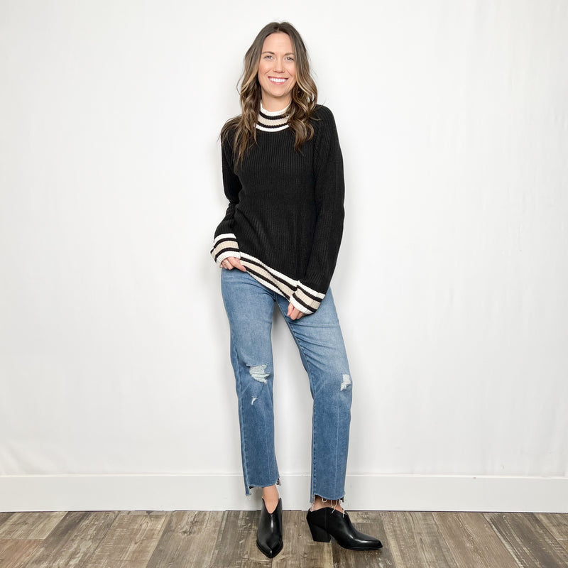 Sporty Stripe Sweater