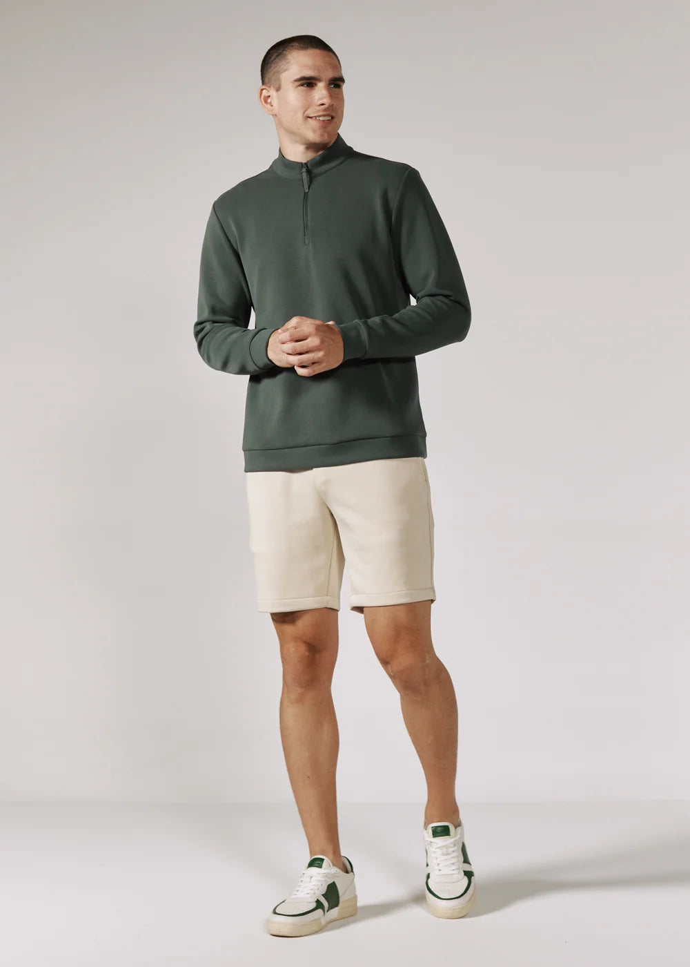 Rev Quarter Zip Pullover - Basil