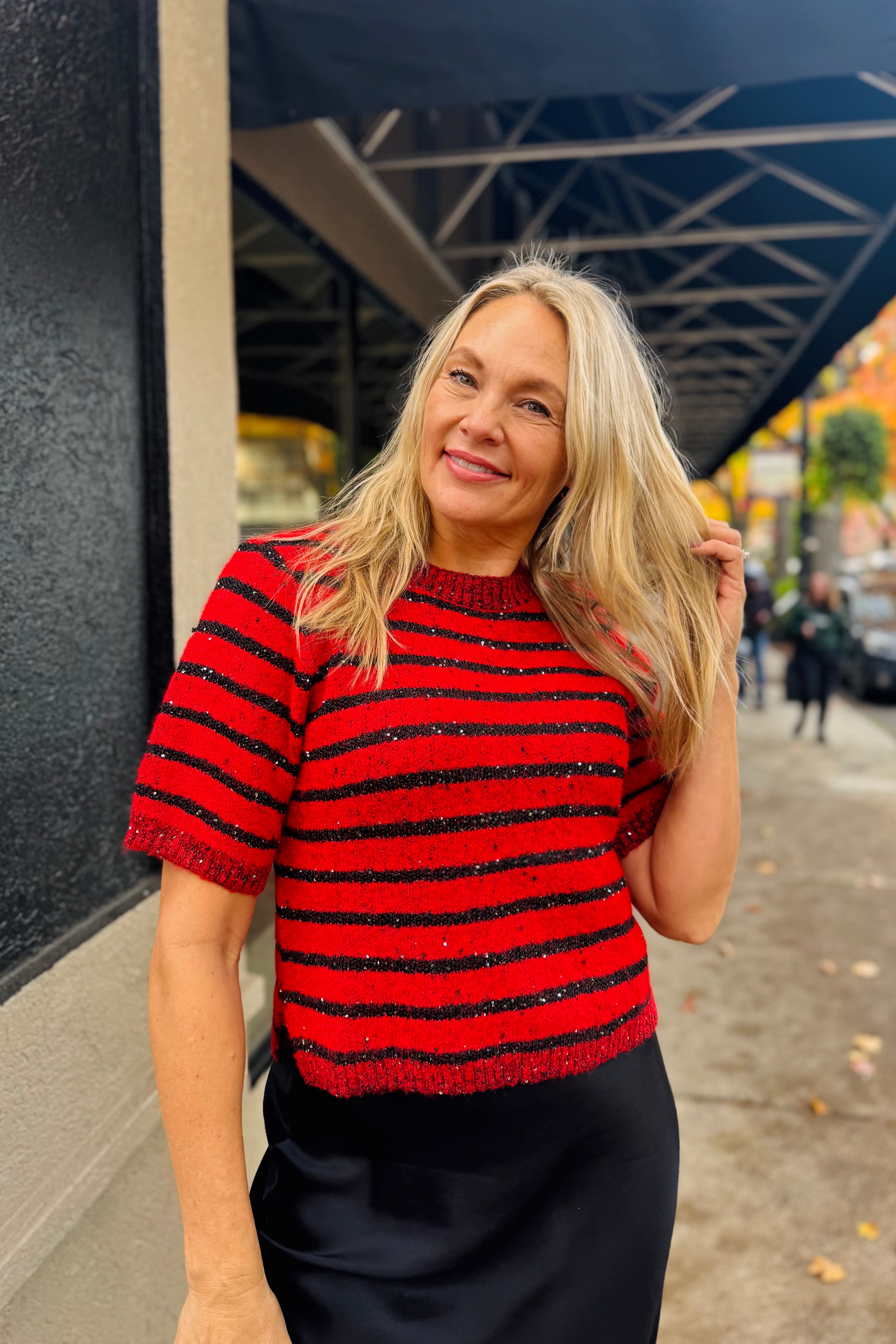 S/S Shine Sweater Tee