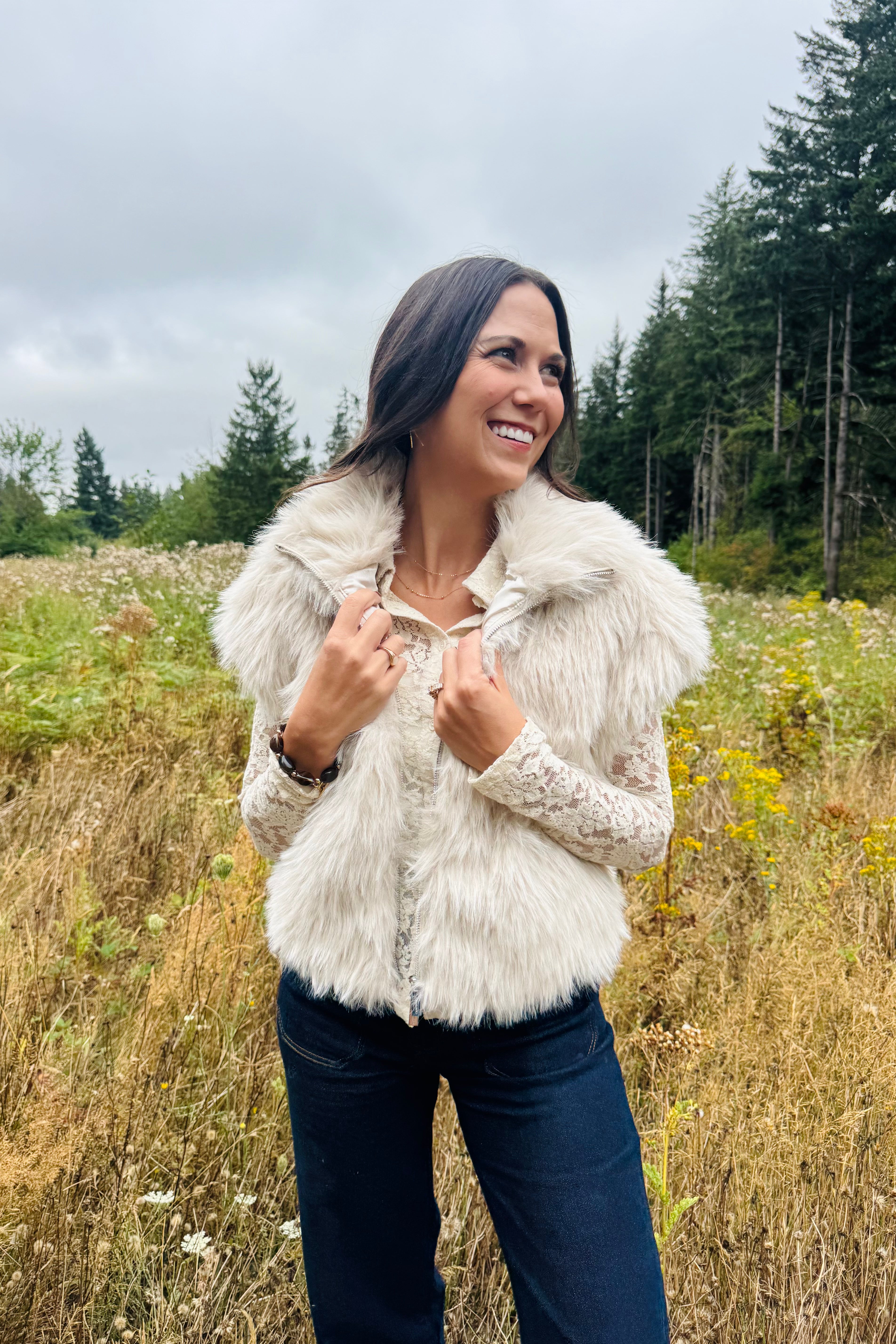 Silky Fur Vest